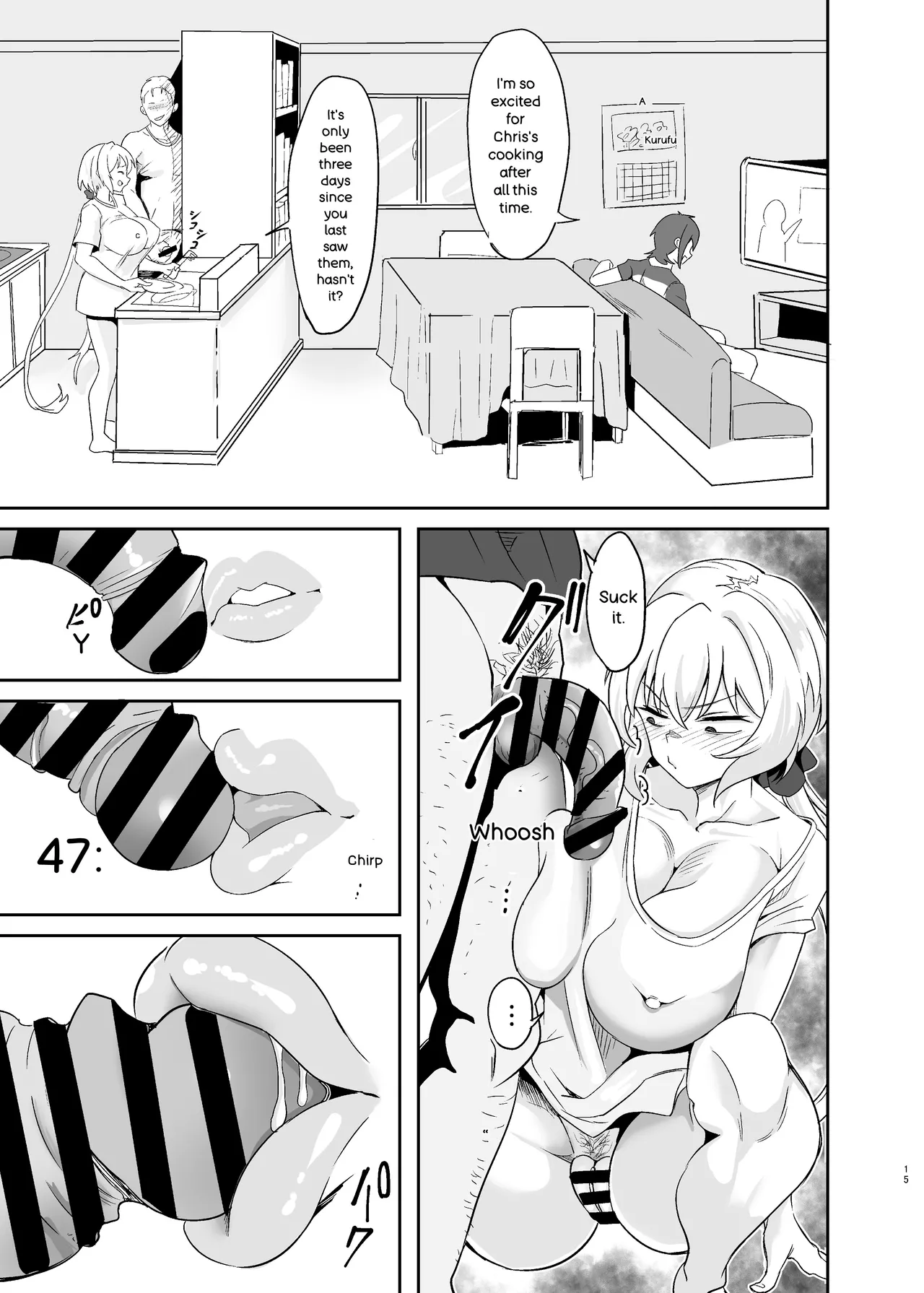[Denshiko! (Outotsu Den)]Moto Karekuzu no TNP ni Chotto Tsukareta Dake de Danna o Uragiru Hitozuma Kurisu(Senki Zesshou Symphogear) [Digital] [MTL AI ENG] Page 15