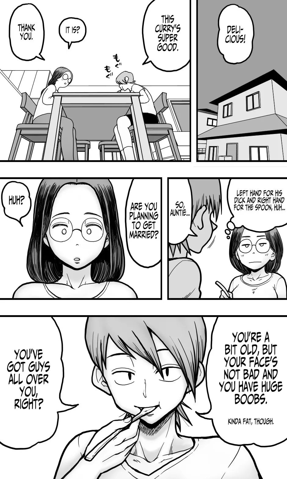 [Polbockle]A Plain Late 30's Virgin Aunt Gives In To Lust For Rude Nephew[English] [Iulius] Page 8