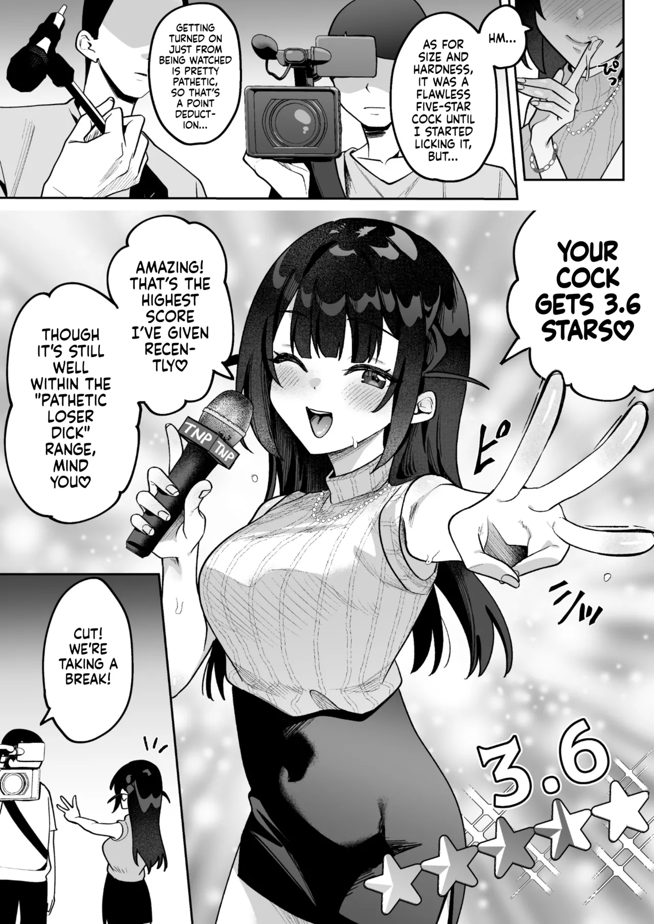 [Uzura Frontier (Mukimoto Koko)]Ochinpo Gourmet Reporter Mue-chan | Mue-Chan, Penis Gourmet Reporter[English] [gotbored] [Digital] Page 12