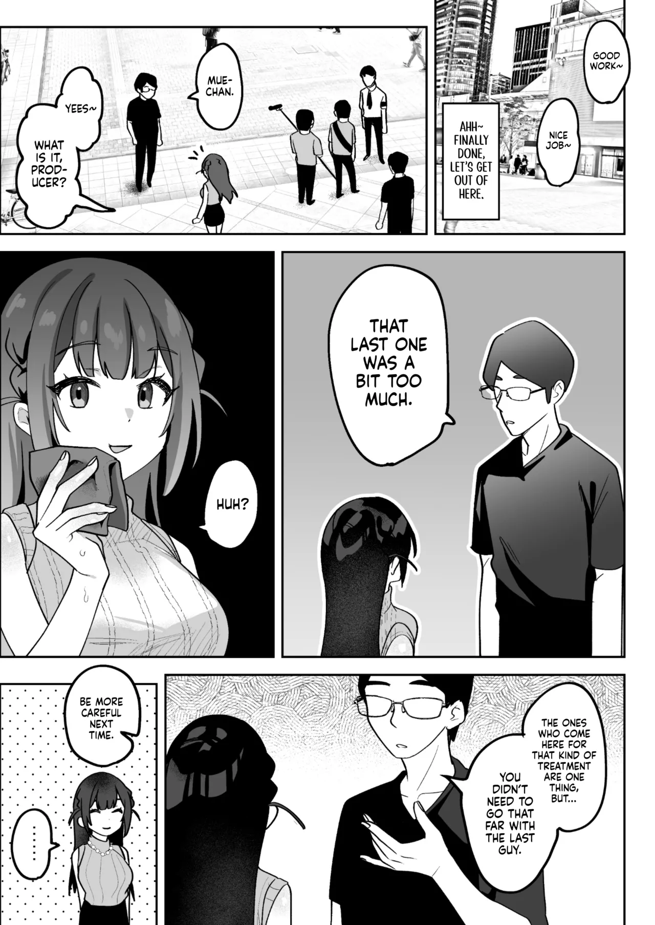 [Uzura Frontier (Mukimoto Koko)]Ochinpo Gourmet Reporter Mue-chan | Mue-Chan, Penis Gourmet Reporter[English] [gotbored] [Digital] Page 32