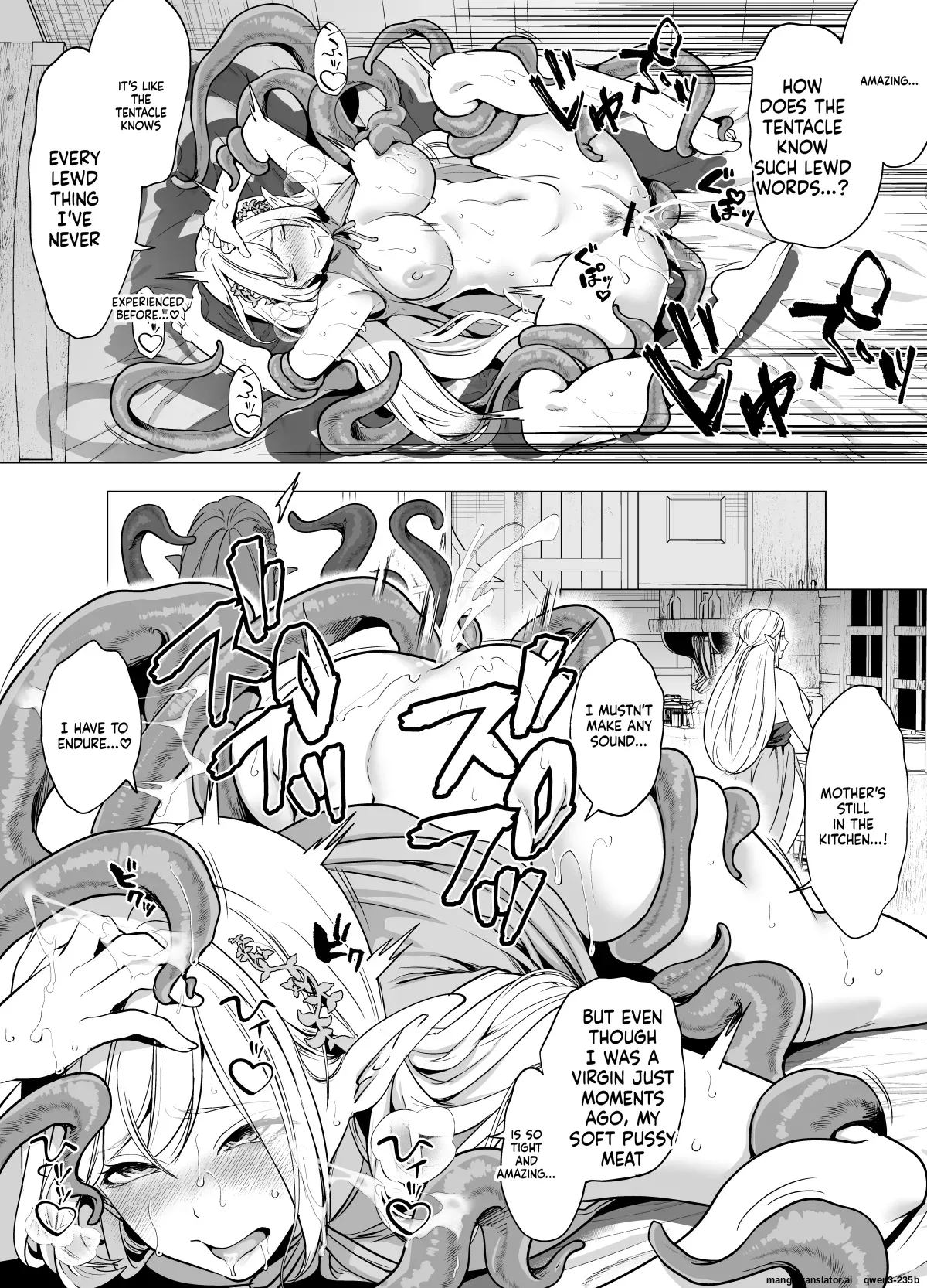 [Miyahara Ayumu]Shokushu to Kankaku Kyouyuu shite Hara nda Elf Oyako no Junan[English] [SCANMTL] Page 16