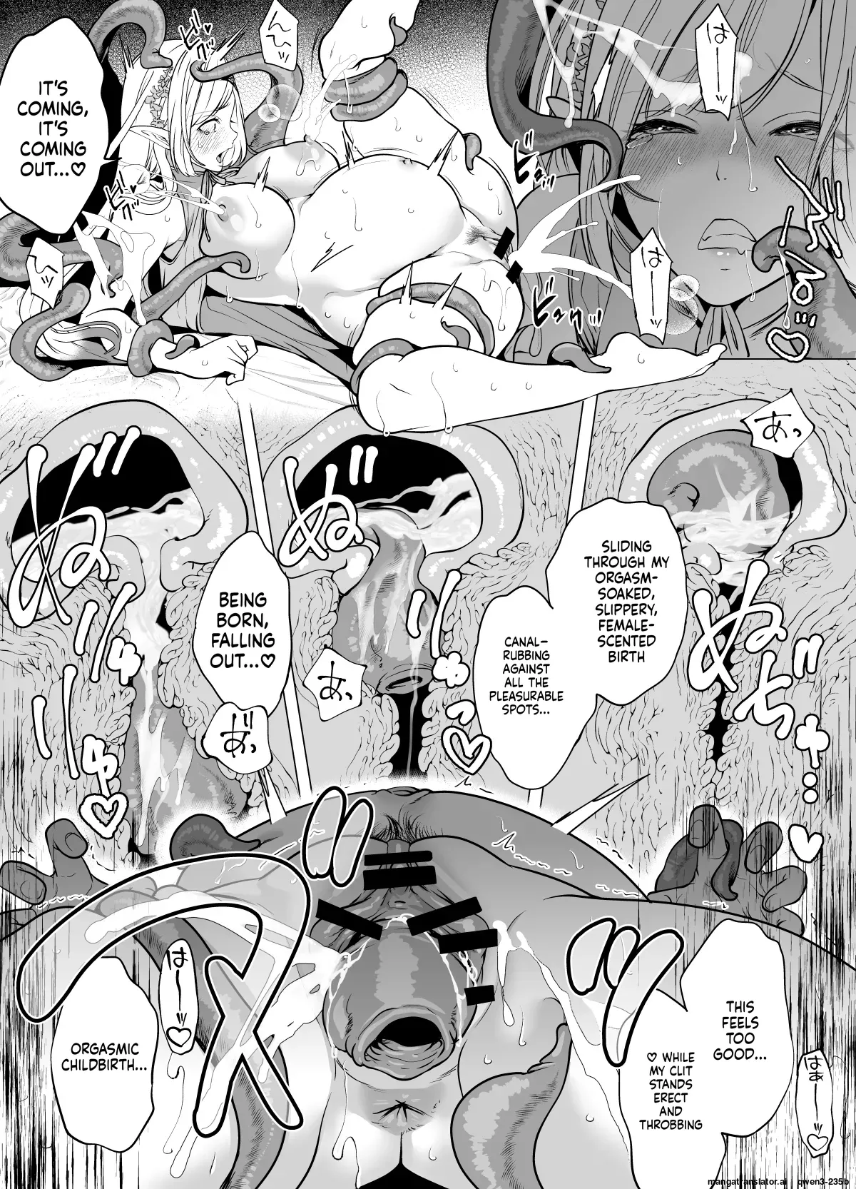 [Miyahara Ayumu]Shokushu to Kankaku Kyouyuu shite Hara nda Elf Oyako no Junan[English] [SCANMTL] Page 27
