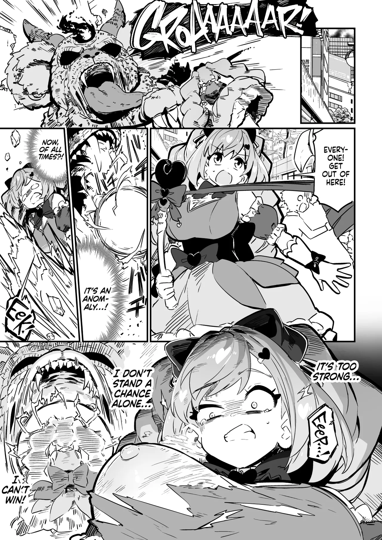 [Mannen Dokodoko Dondodoko (Tottotonero Tarou.)]Mahou Shoujo no Naoshikata (Otoshikata) Kizu o Naoseru no wa Oji-san dake!! | Healing (Breaking) a Magical Girl - Only Oji-san Can Cure Her Wounds![English] [Xzosk] Page 55