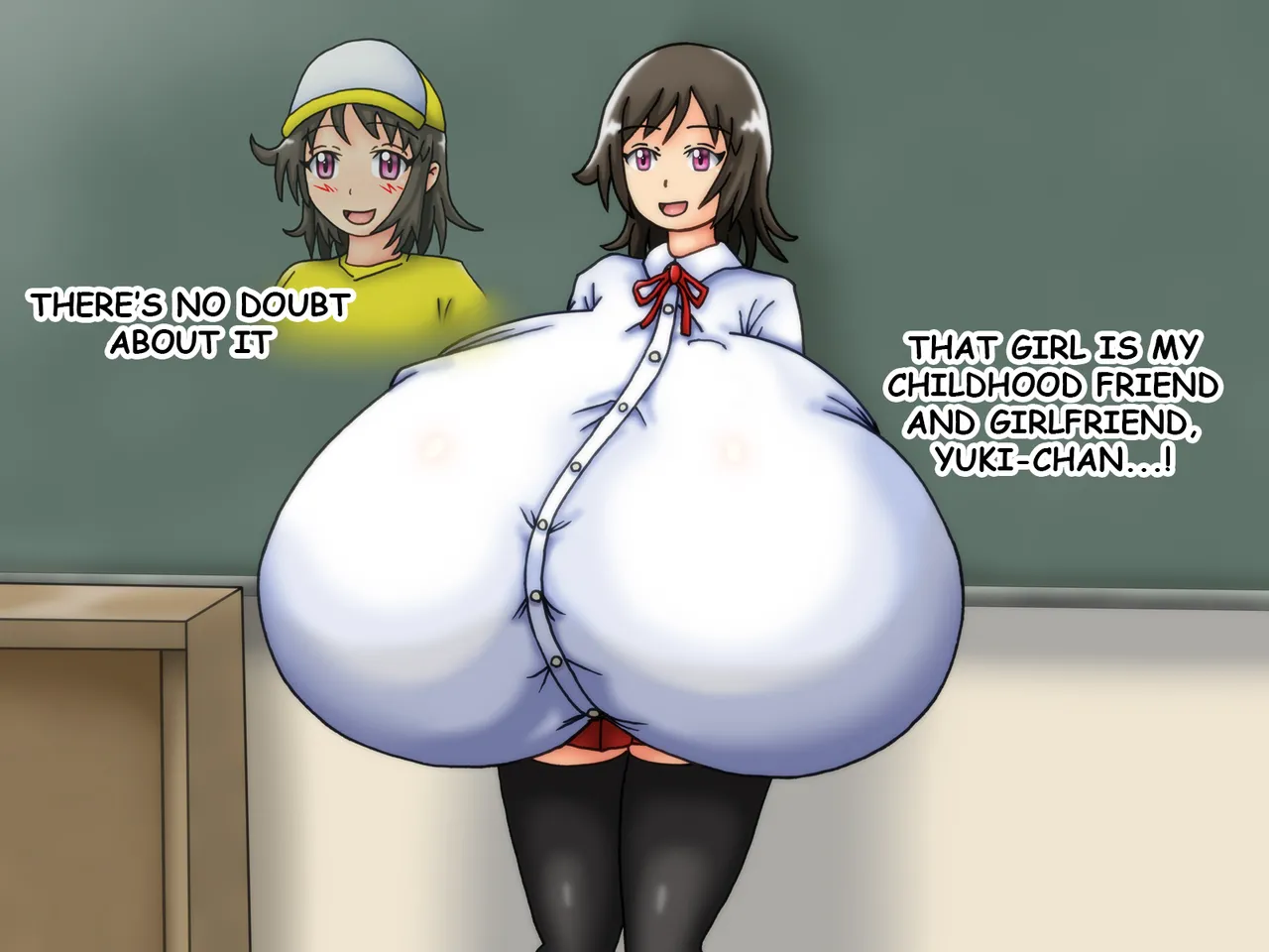 [Kakkuu Mogura]Reunited! My childhood Sweetheart's Breasts Have Grown Super Huge![English] Page 16