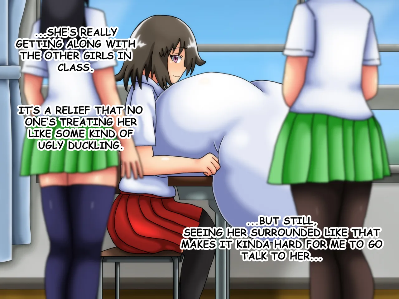 [Kakkuu Mogura]Reunited! My childhood Sweetheart's Breasts Have Grown Super Huge![English] Page 30
