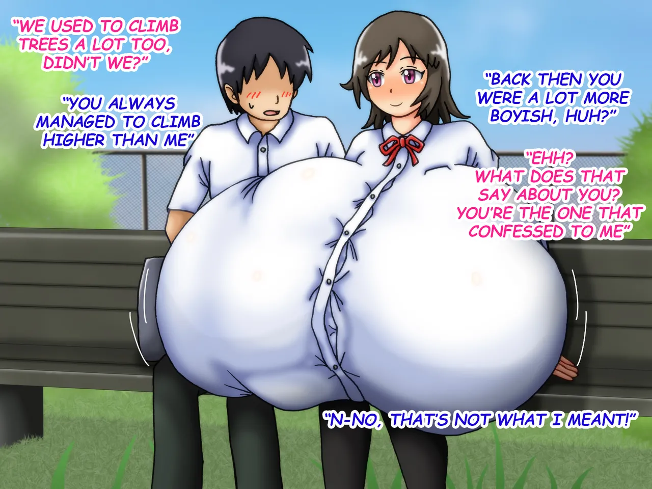 [Kakkuu Mogura]Reunited! My childhood Sweetheart's Breasts Have Grown Super Huge![English] Page 52