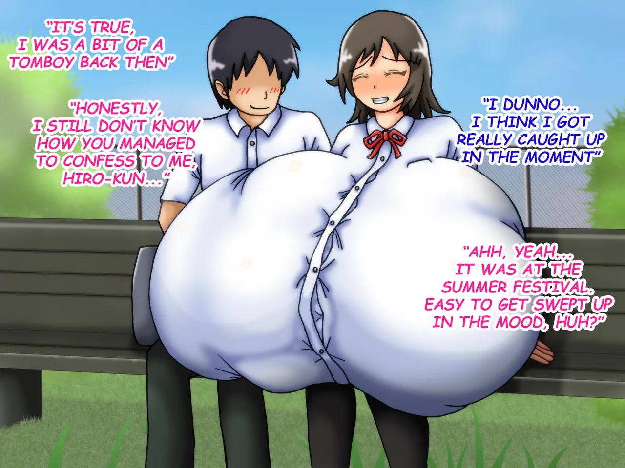 [Kakkuu Mogura]Reunited! My childhood Sweetheart's Breasts Have Grown Super Huge![English] Page 53