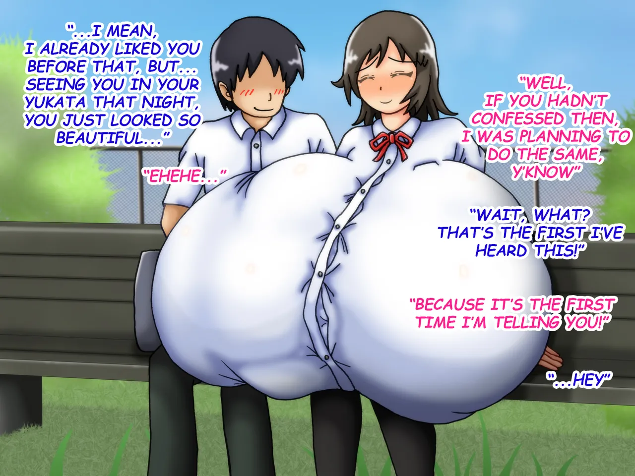 [Kakkuu Mogura]Reunited! My childhood Sweetheart's Breasts Have Grown Super Huge![English] Page 54