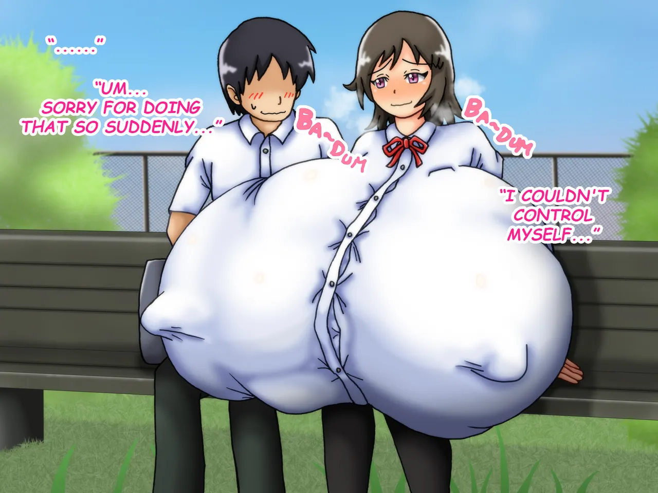 [Kakkuu Mogura]Reunited! My childhood Sweetheart's Breasts Have Grown Super Huge![English] Page 58