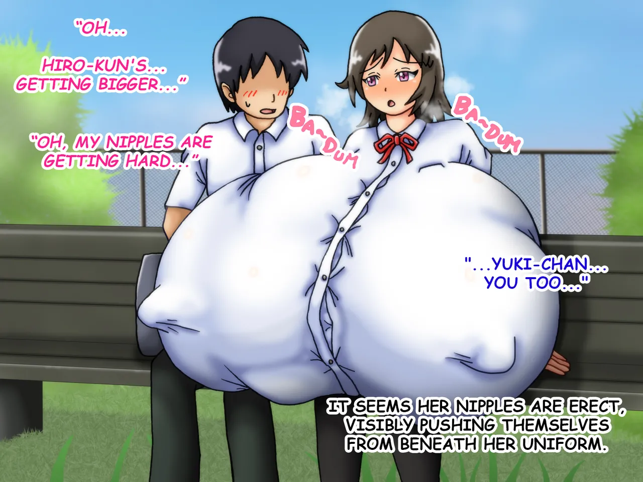 [Kakkuu Mogura]Reunited! My childhood Sweetheart's Breasts Have Grown Super Huge![English] Page 59