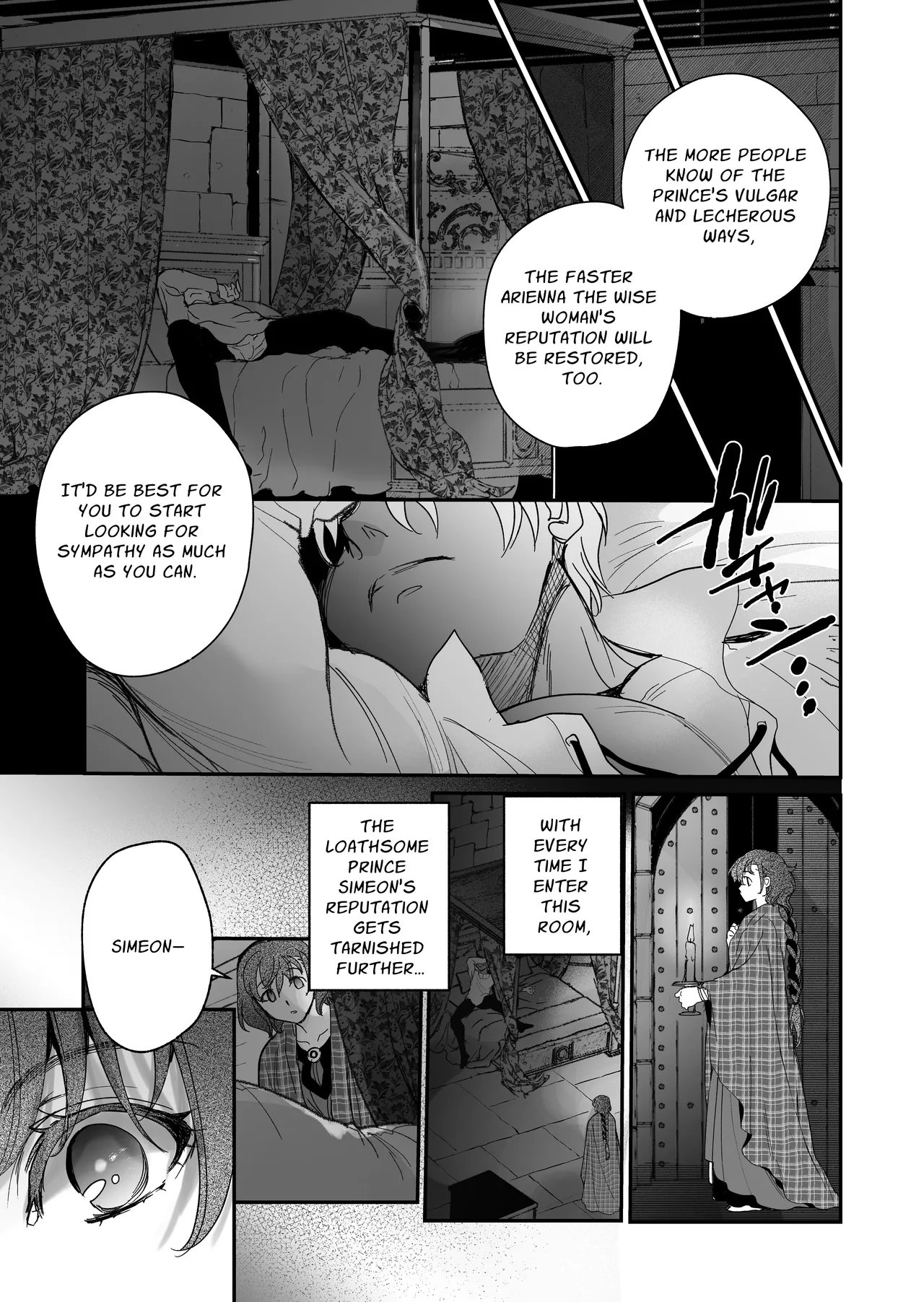 [Toko-ya (Kitoen)]Shikei Senkoku Sareta Kenjo ga Kiraware Ouji ni Dekiai Sarete, Shiawase ni Naru made no Monogatari Kouhen | The Condemned Wise Woman and The Loathsome Prince Who Adores Her 3[English] Page 13