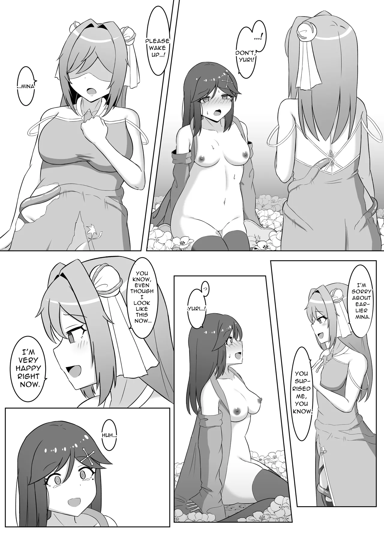 [Corruprotocol (EPLOOV)]Kuro ni Somaru Yuri 2 ~Alraune Ochi Shita Osananajimi ni Karada o Mushibamarete Iku Hanashi~ | Yuri Dyed in Black 2 ~The Story of a Childhood Friend Who Fell to an Alraune and Is Now Being Consumed by Her~[English] [Dere Translations] Page 14