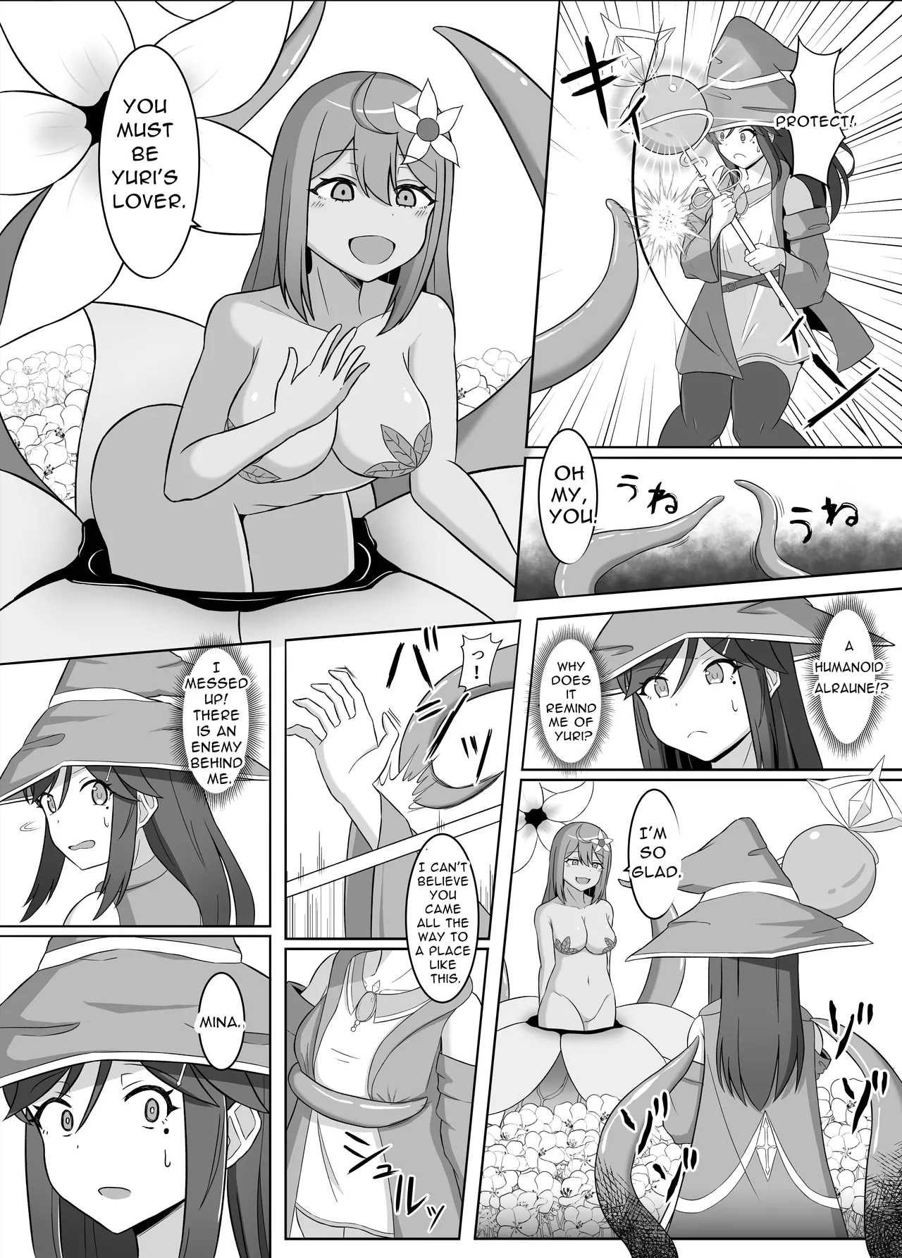 [Corruprotocol (EPLOOV)]Kuro ni Somaru Yuri 2 ~Alraune Ochi Shita Osananajimi ni Karada o Mushibamarete Iku Hanashi~ | Yuri Dyed in Black 2 ~The Story of a Childhood Friend Who Fell to an Alraune and Is Now Being Consumed by Her~[English] [Dere Translations] Page 6
