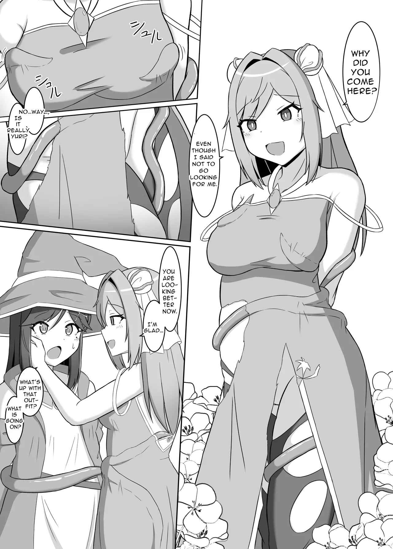 [Corruprotocol (EPLOOV)]Kuro ni Somaru Yuri 2 ~Alraune Ochi Shita Osananajimi ni Karada o Mushibamarete Iku Hanashi~ | Yuri Dyed in Black 2 ~The Story of a Childhood Friend Who Fell to an Alraune and Is Now Being Consumed by Her~[English] [Dere Translations] Page 7