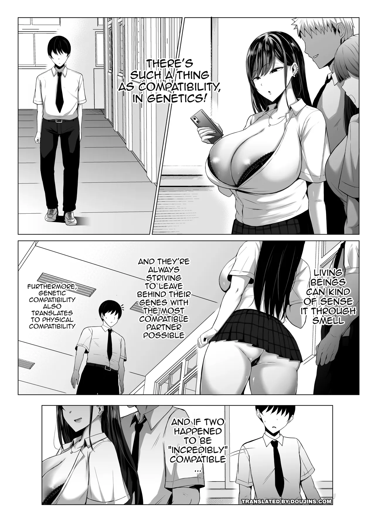 [Joucho Antei (Joucho)]Gal to Otaku no Idenshi Aishou Batsugun H | Sex Between A Gal And An Otaku With Amazing Compatibility[English] {Doujins.com} Page 2