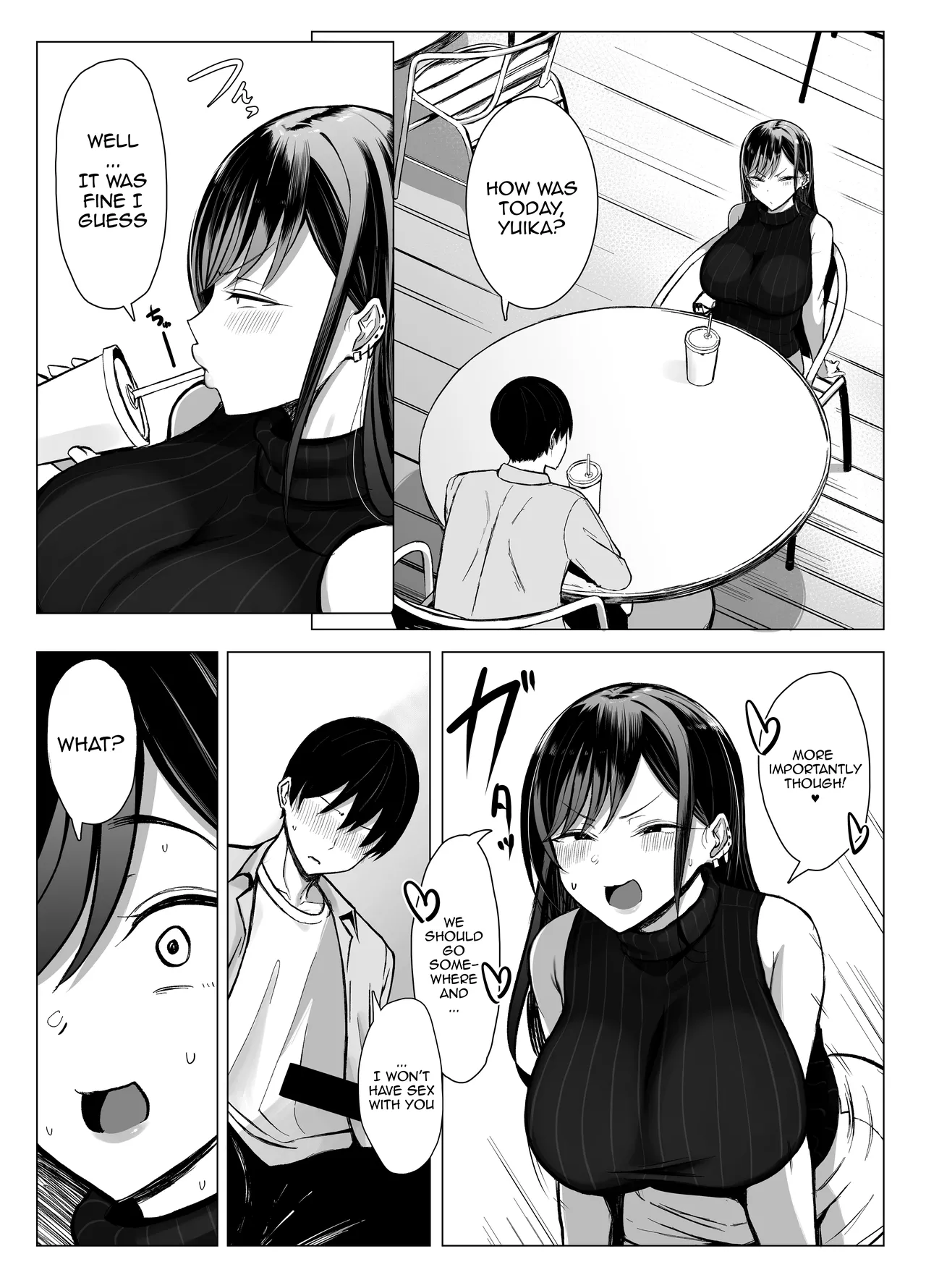 [Joucho Antei (Joucho)]Gal to Otaku no Idenshi Aishou Batsugun H | Sex Between A Gal And An Otaku With Amazing Compatibility[English] {Doujins.com} Page 54