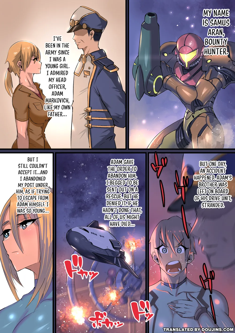 [36p]Bakunyuu de Kyojiri no Buka to Icha Love | Lewd Love With My Underling With Huge Boobs and Ass(Metroid) [English] {Doujins.com} Page 2
