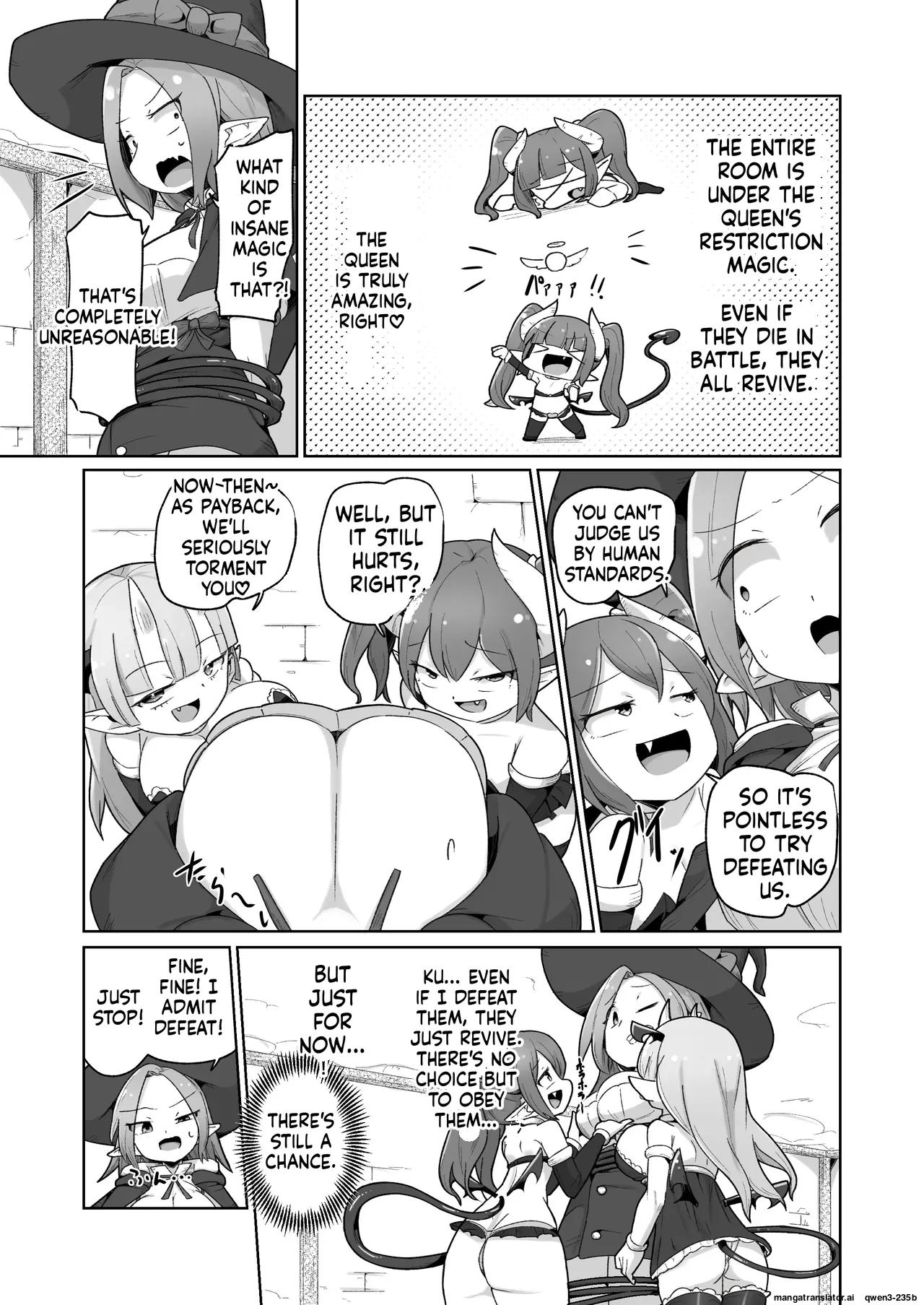[Echie Kokufuku Aka (Monota)]Haiboku Show Colosseum 1 Kaisenme Tsuyo Tsuyo Majutsushi-chan VS Shintai Kaihatsu ga Tokuina Shou Akuma Succubus-chan[English] [SCANMTL] Page 17