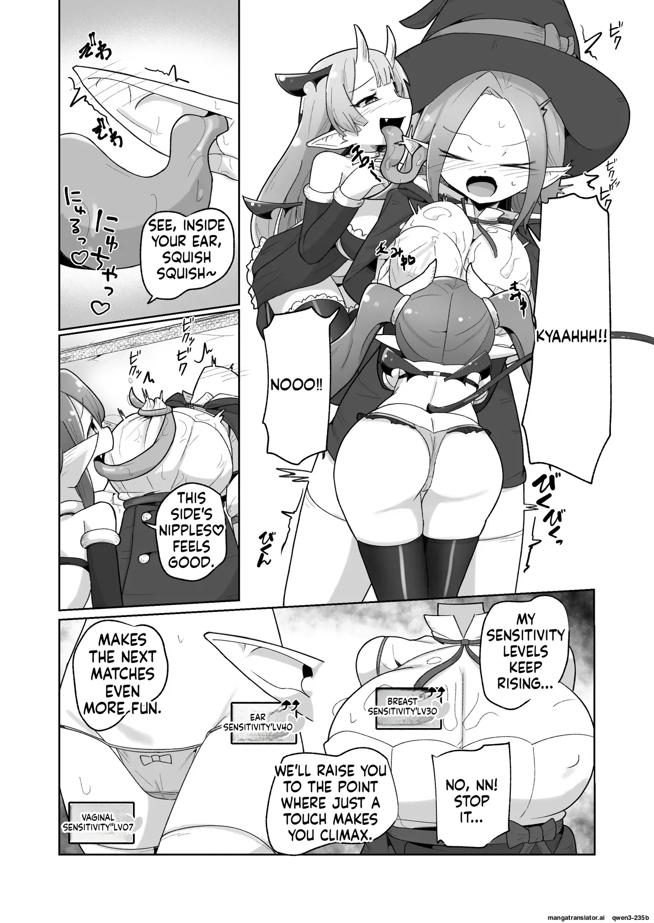 [Echie Kokufuku Aka (Monota)]Haiboku Show Colosseum 1 Kaisenme Tsuyo Tsuyo Majutsushi-chan VS Shintai Kaihatsu ga Tokuina Shou Akuma Succubus-chan[English] [SCANMTL] Page 23