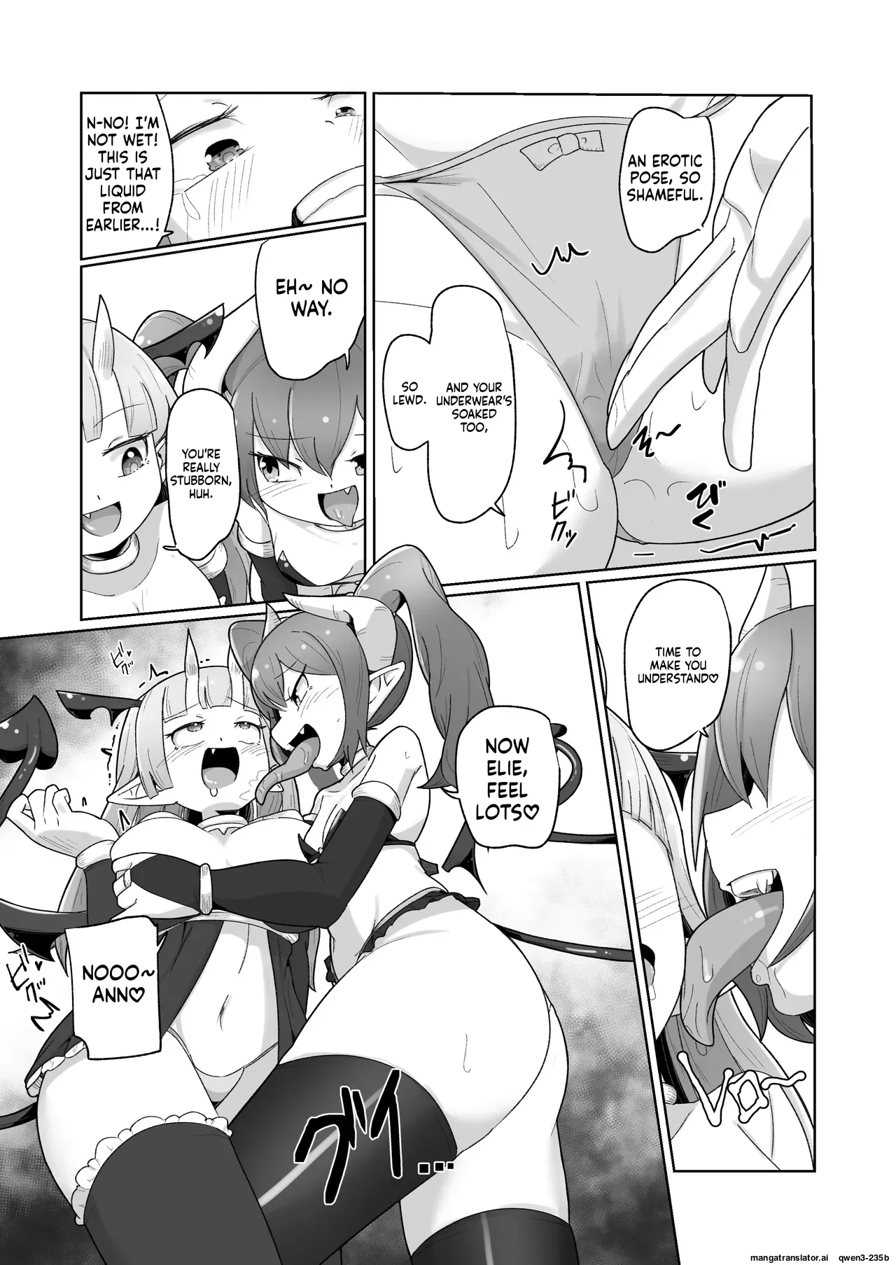 [Echie Kokufuku Aka (Monota)]Haiboku Show Colosseum 1 Kaisenme Tsuyo Tsuyo Majutsushi-chan VS Shintai Kaihatsu ga Tokuina Shou Akuma Succubus-chan[English] [SCANMTL] Page 35