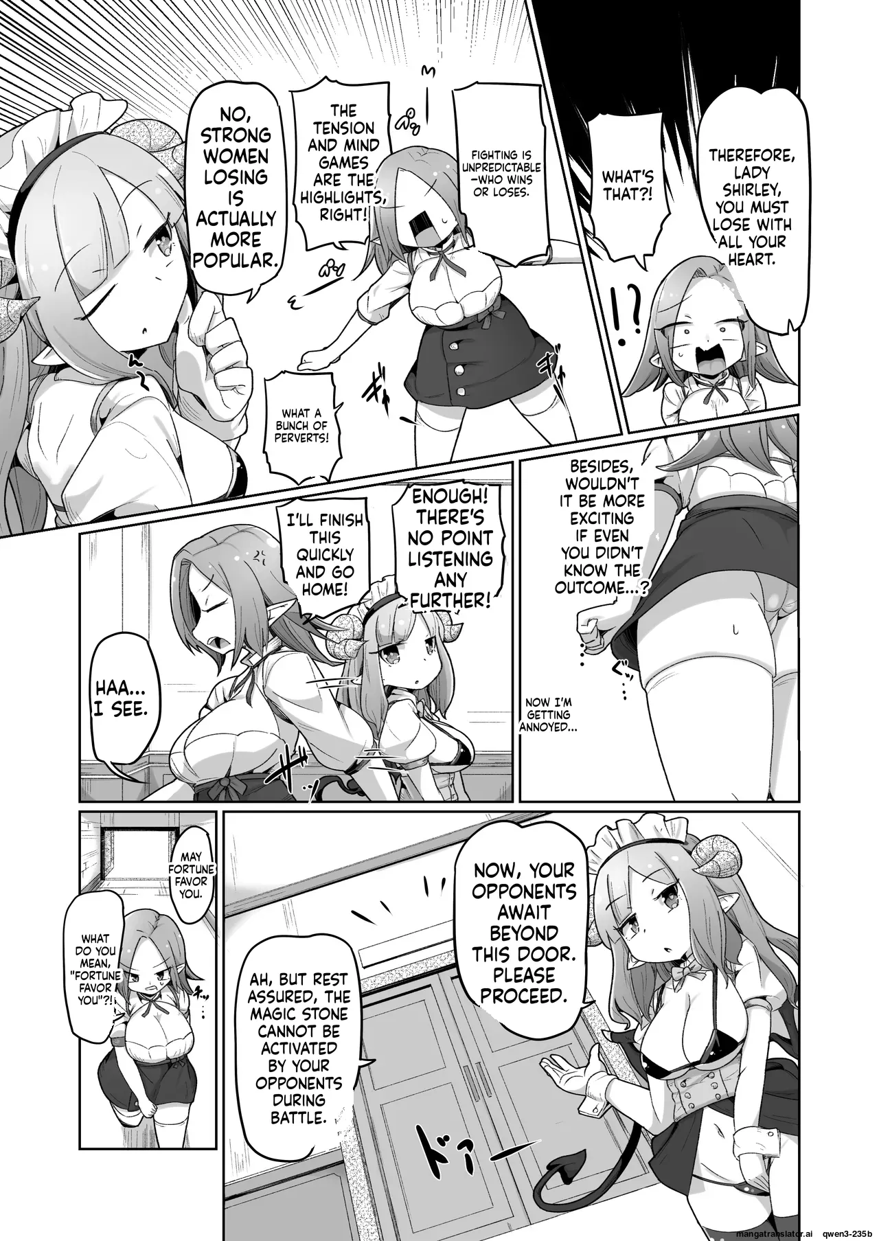[Echie Kokufuku Aka (Monota)]Haiboku Show Colosseum 1 Kaisenme Tsuyo Tsuyo Majutsushi-chan VS Shintai Kaihatsu ga Tokuina Shou Akuma Succubus-chan[English] [SCANMTL] Page 9