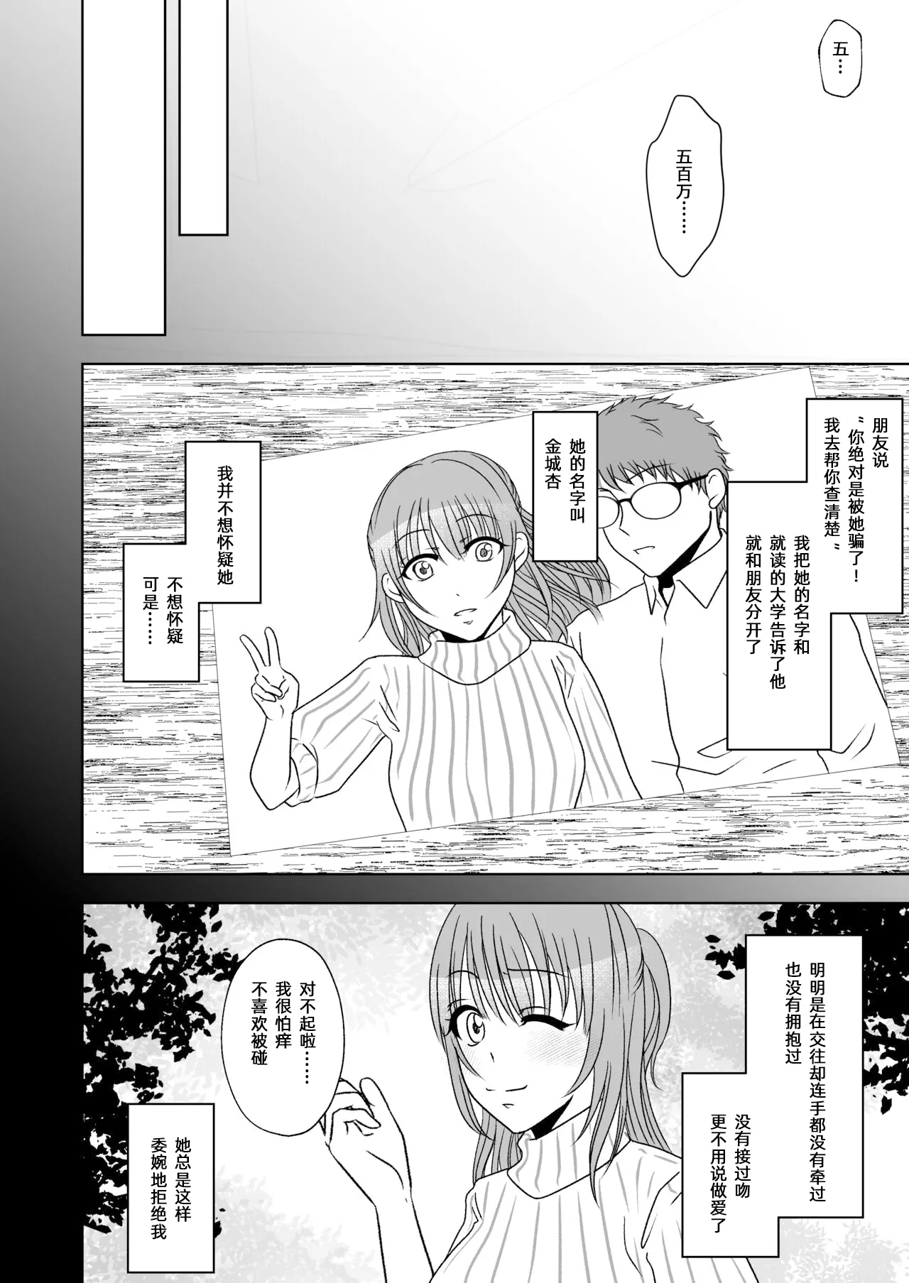 [Mitsumitsumittsu (Mitsu 86)]Kuppuku Goshidou Yami Site ~Kekkon Sagi Onna no Kusuguri-zeme~ | 暗网的屈服指导 ~结婚欺诈女的挠痒惩罚~[Chinese] Page 3