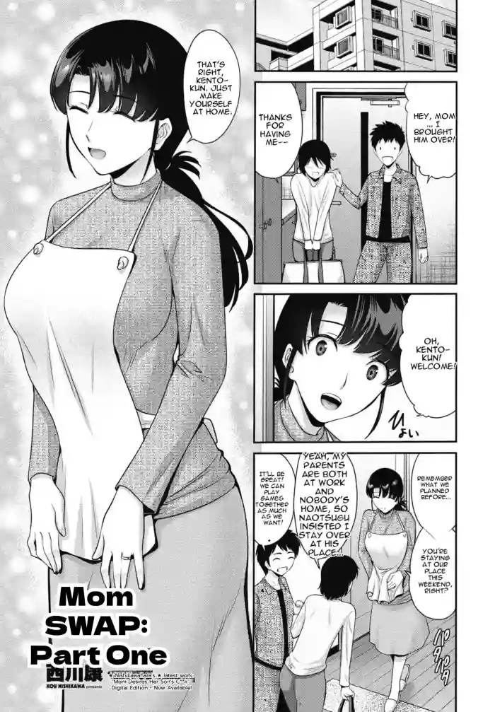 [Nishikawa Kou]Okasan SWAP Zenpen | Mom SWAP: Part 1[English] [MTL] [Digital]