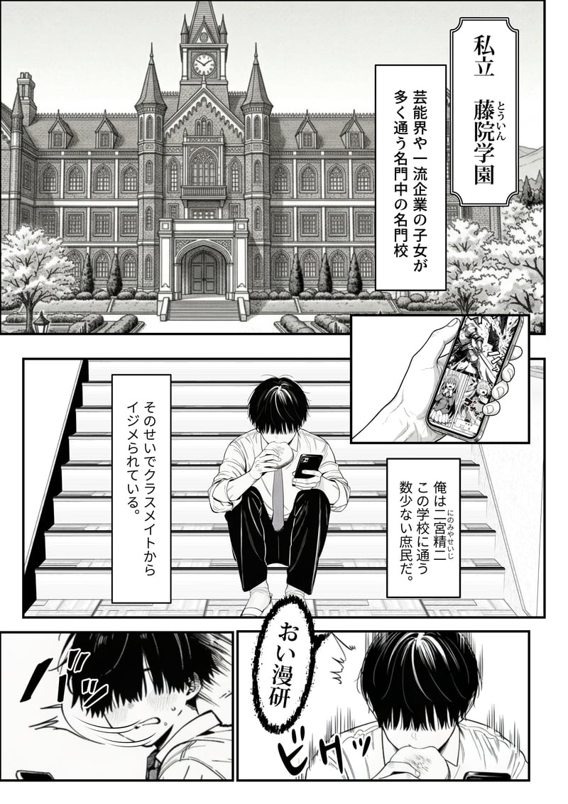 クラスでいじめられている俺、常識改変アプリで学園トップカーストの女子や女教師たちを俺専用の完全同意ハーレム中出し奴●に[AI Generated] Page 2