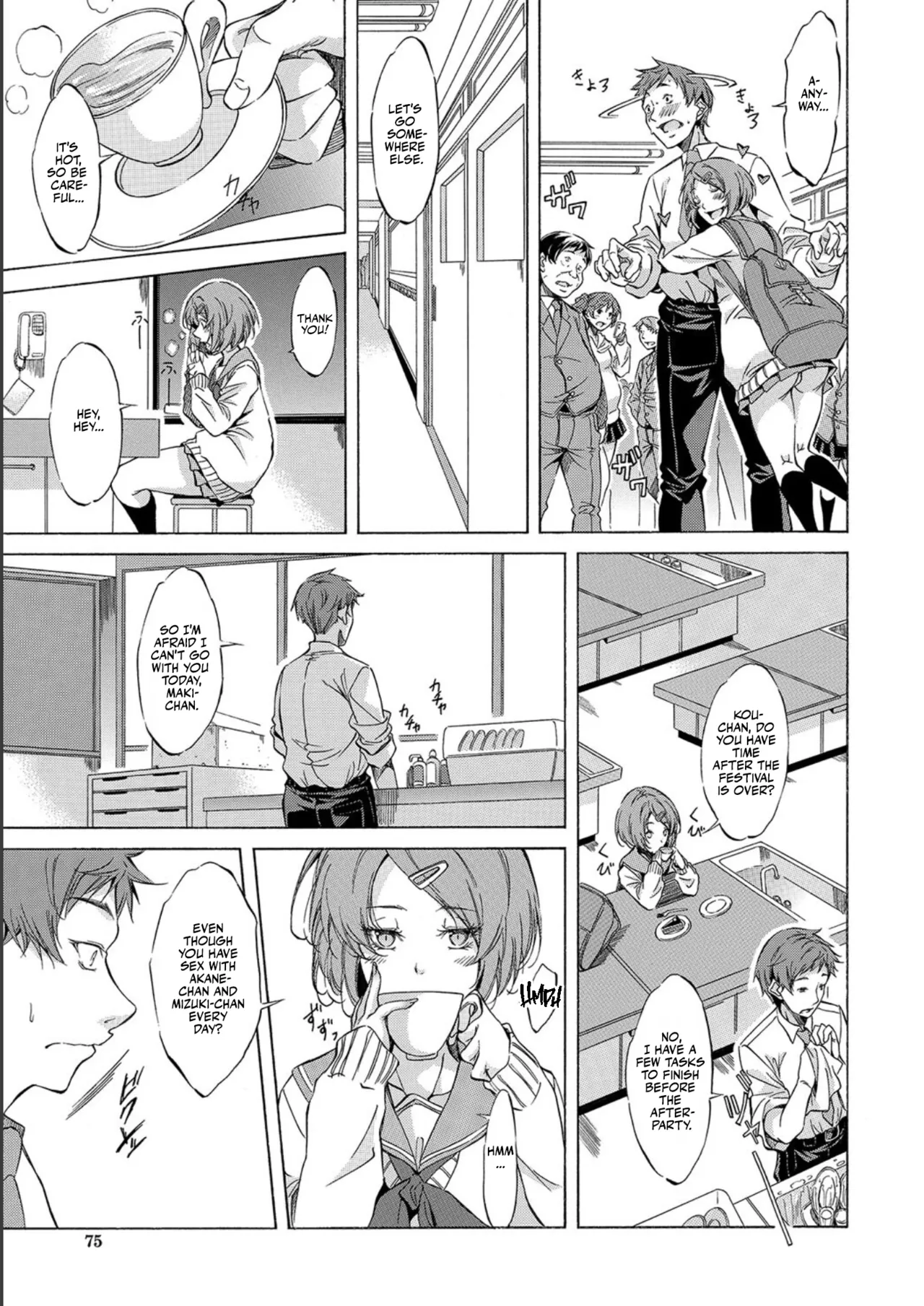 [Onda Fuoku]JK-tachi o Gouhouteki ni Haramase... ta!? | I Somehow Got a Whole Bunch of High Schoolers Pregnant Legally?![English] [Team Rabu2] [Digital] Page 75
