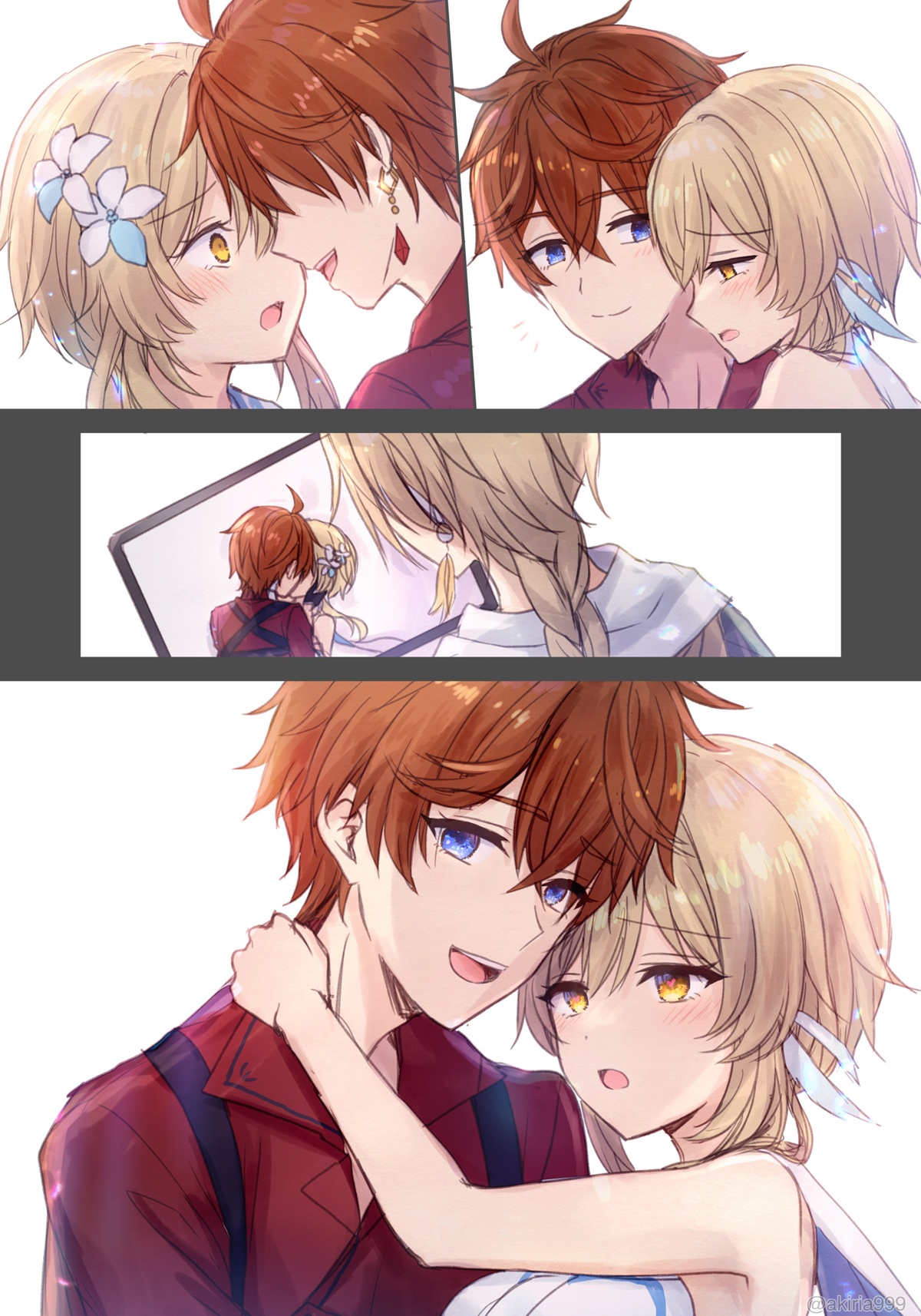 [Akitsuki Ria]Tarutariya ni joushiki kaihen suimin o kakerare, ecchi shoubu shite kureru Hotaru-chan no ecchi manga ③ (Genshin Impact) | 被达达利亚用常识改变催眠，并与其展开H对决的荧色色漫画[Chinese] [倫倫倫个人汉化] Page 31
