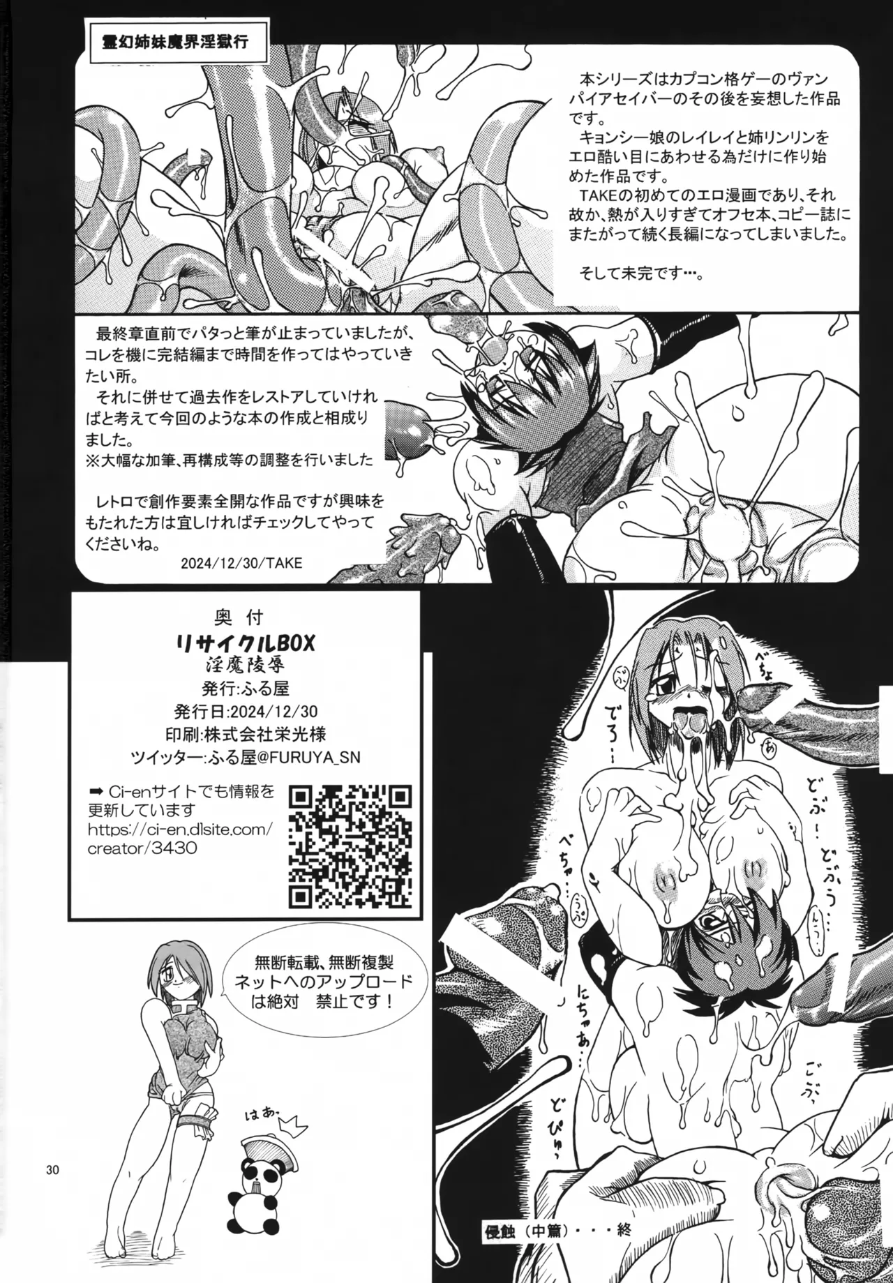 (C105) [Furuya (TAKE)]RECYCLE BOX Inma Ryoujoku-hen(Darkstalkers) Page 29