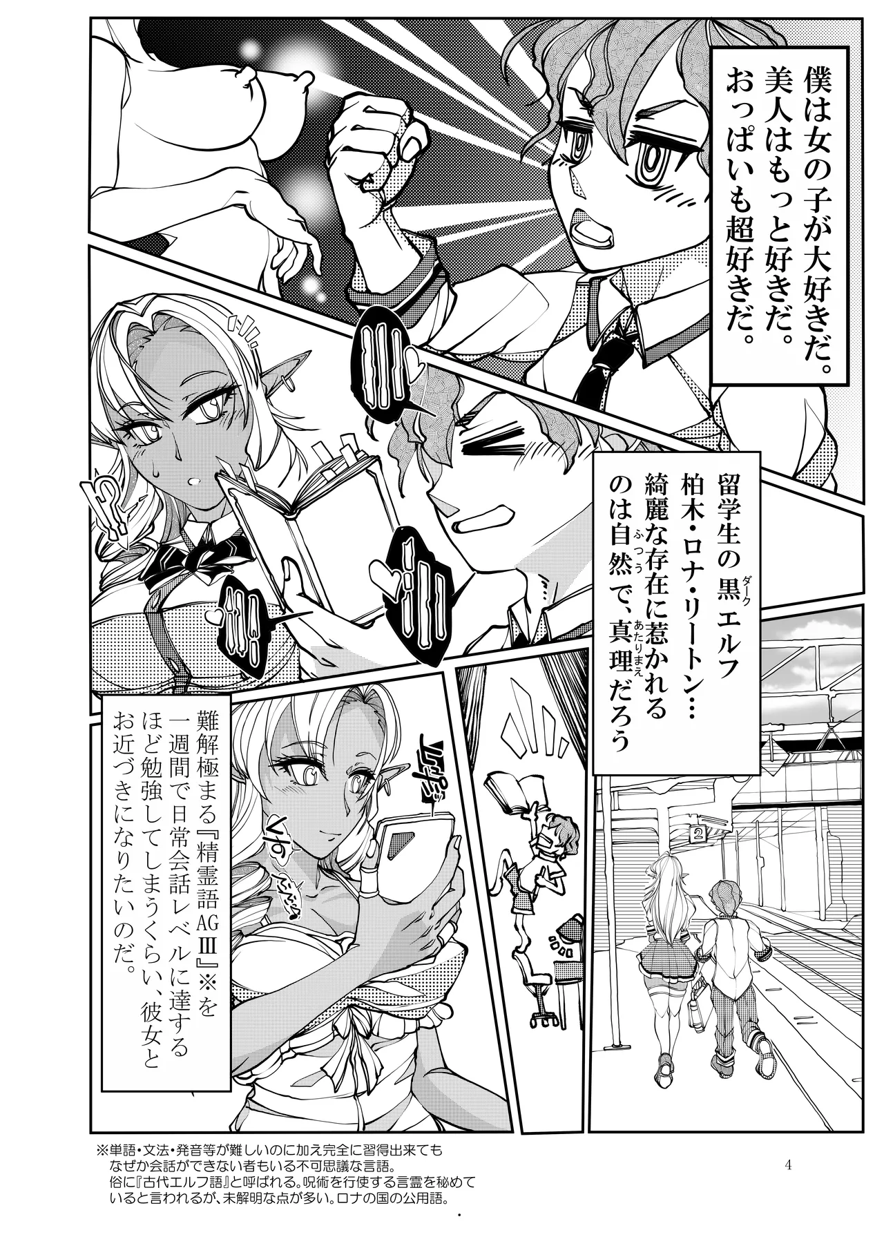 [Bouken Koubou (Chishin)]Isekai kara no Ryuugakusei Dark Elf-san o Oyome-san ni Shitai Page 4