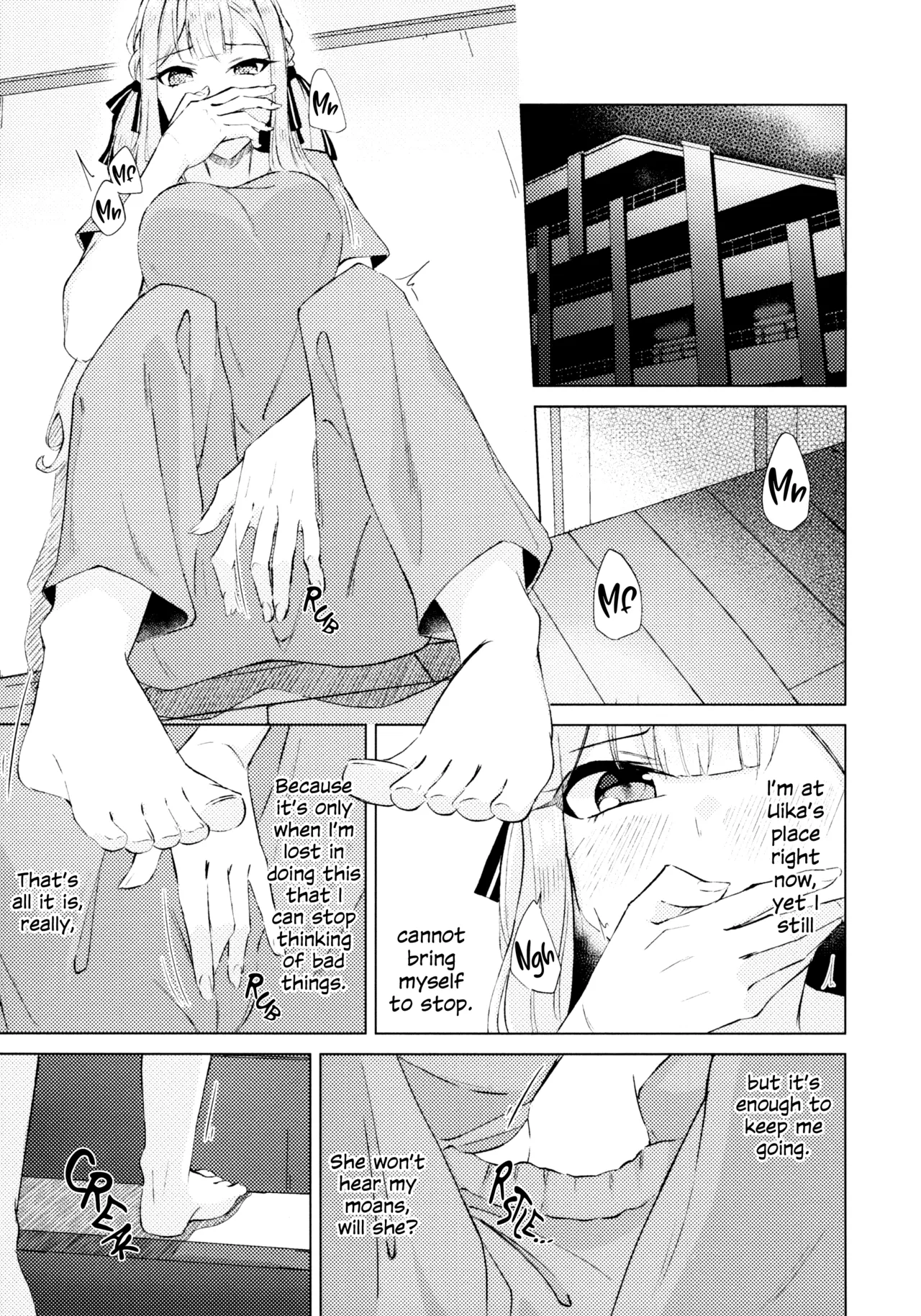 (Comic Treasure 46) [Shinryoku Chabaen (Chibi Chosu)]Yaneura Heya no Touhikou | Escape in the Hideaway(BanG Dream! Ave Mujica) [English] Page 2