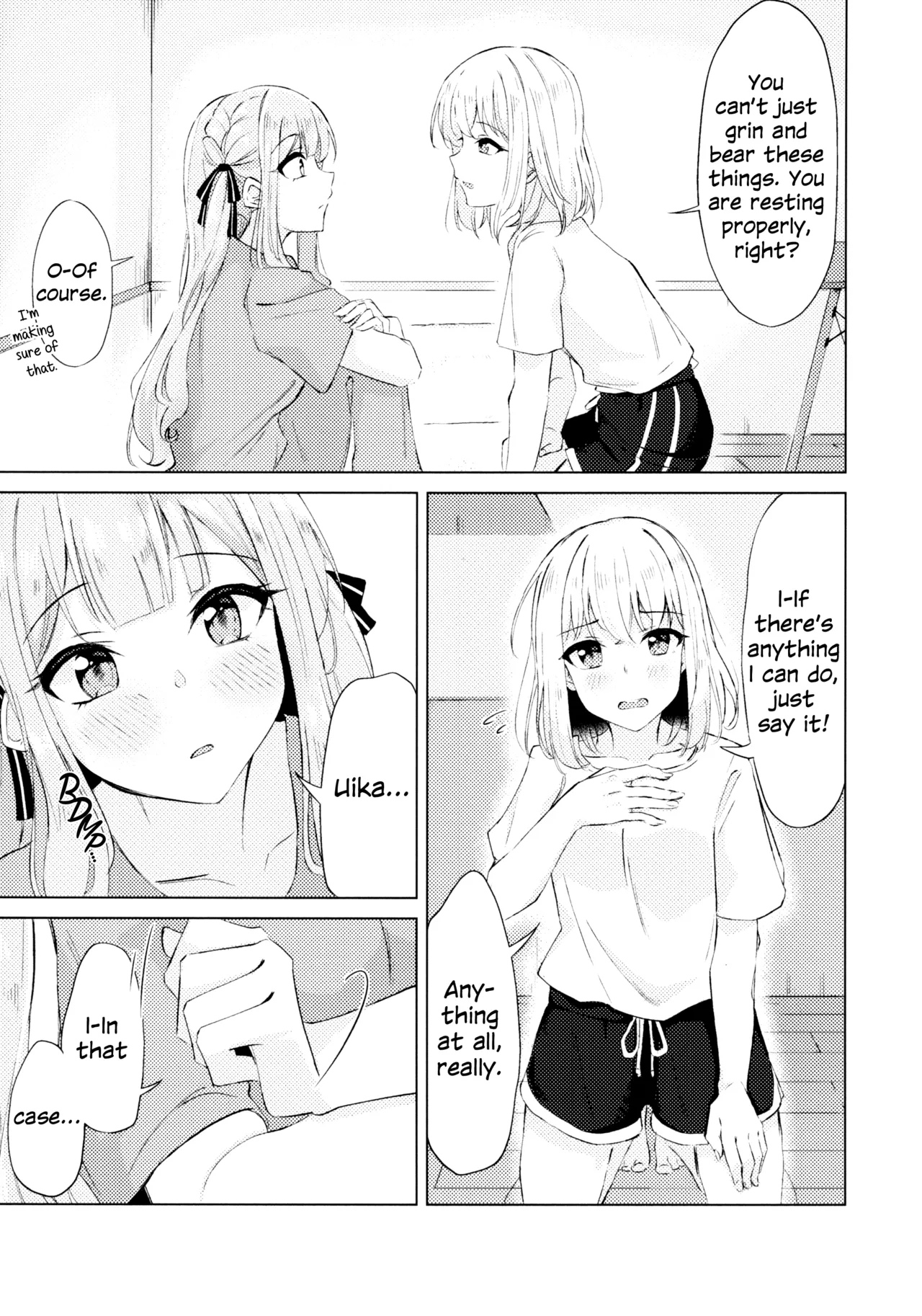 (Comic Treasure 46) [Shinryoku Chabaen (Chibi Chosu)]Yaneura Heya no Touhikou | Escape in the Hideaway(BanG Dream! Ave Mujica) [English] Page 4