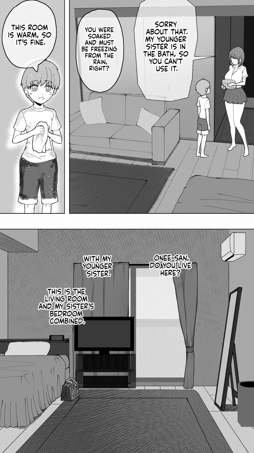[Oishiko]Komatteiru Kinjo no Shota o Hogoshita JK Shimai - Tonari no Onee-san | The Older Girls Next Door[English] [Sonarin迫] Page 11