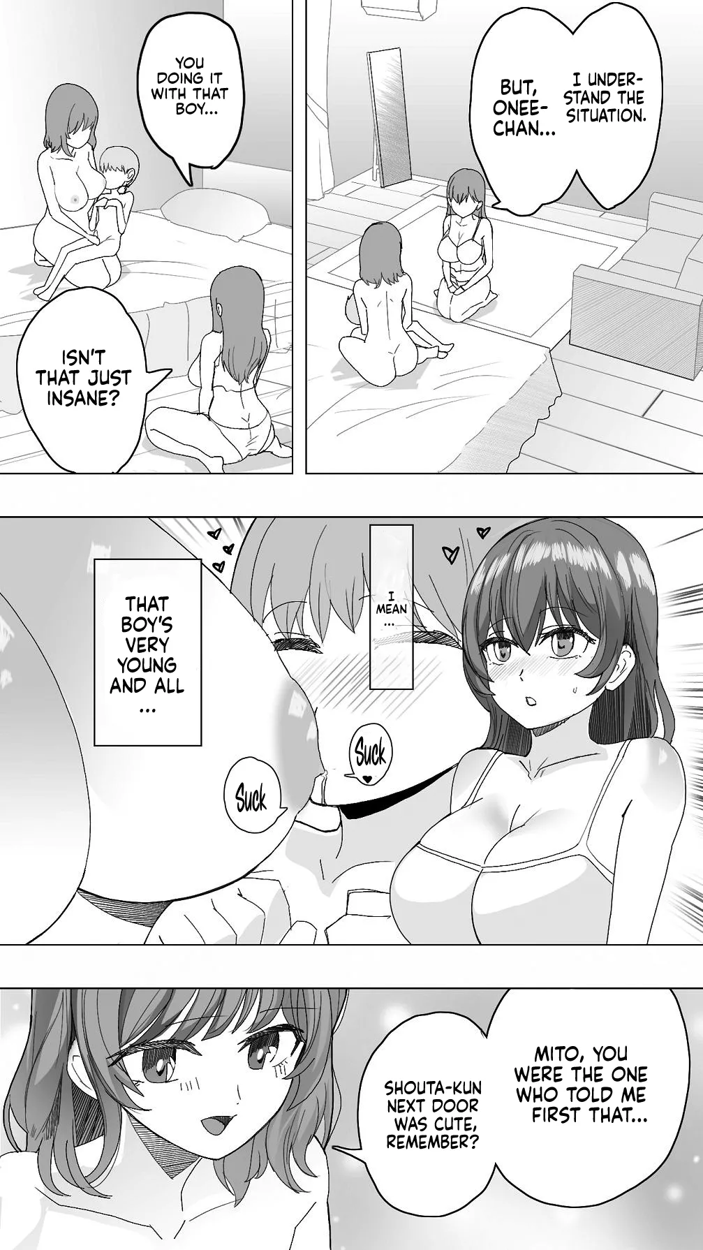 [Oishiko]Komatteiru Kinjo no Shota o Hogoshita JK Shimai - Tonari no Onee-san | The Older Girls Next Door[English] [Sonarin迫] Page 31
