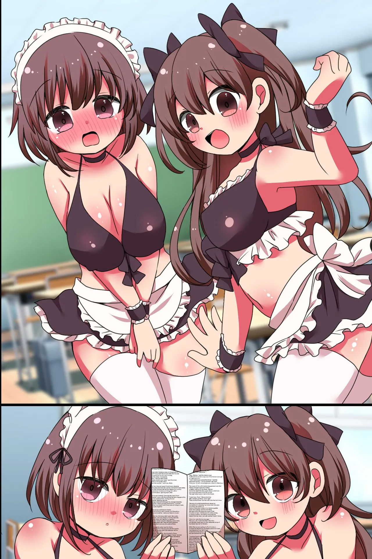 [rbooks]Chou Bitch de Chou Kawaii Joshi-tachi ga Saikou no Omotenashi o Shite Kureru Gakuensai! Maid Fuku, Sukumizu, Bloomer de Gohoushi Gassen!! Page 46