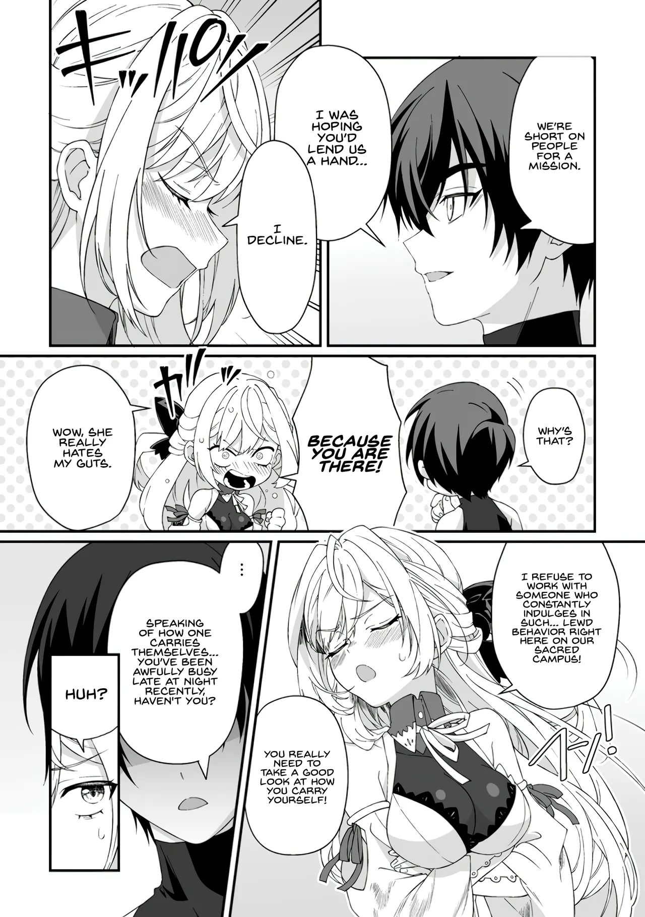 [Tomobashi Kametsu, Kurenai no Nita Mame]I, the Only Male Knight in a Chastity-Reversed World, Entered the Female Knight Academy and Was Treated as a Hero for Some Reason ~ Unrivaled in the Harem with My Unequaled Skills ~ Volume 2[KappaBeast] [English] Page 57