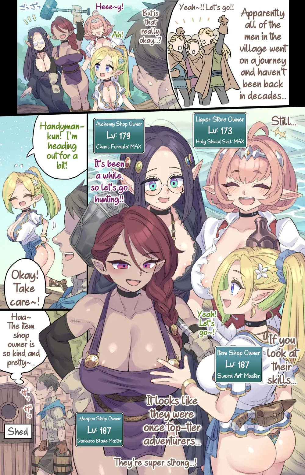 [Mimonel]Hitozuma Elf no Yokkyuu Fuman Otetsudai | Helping Out a Frustrated Married Elf[English] Page 3