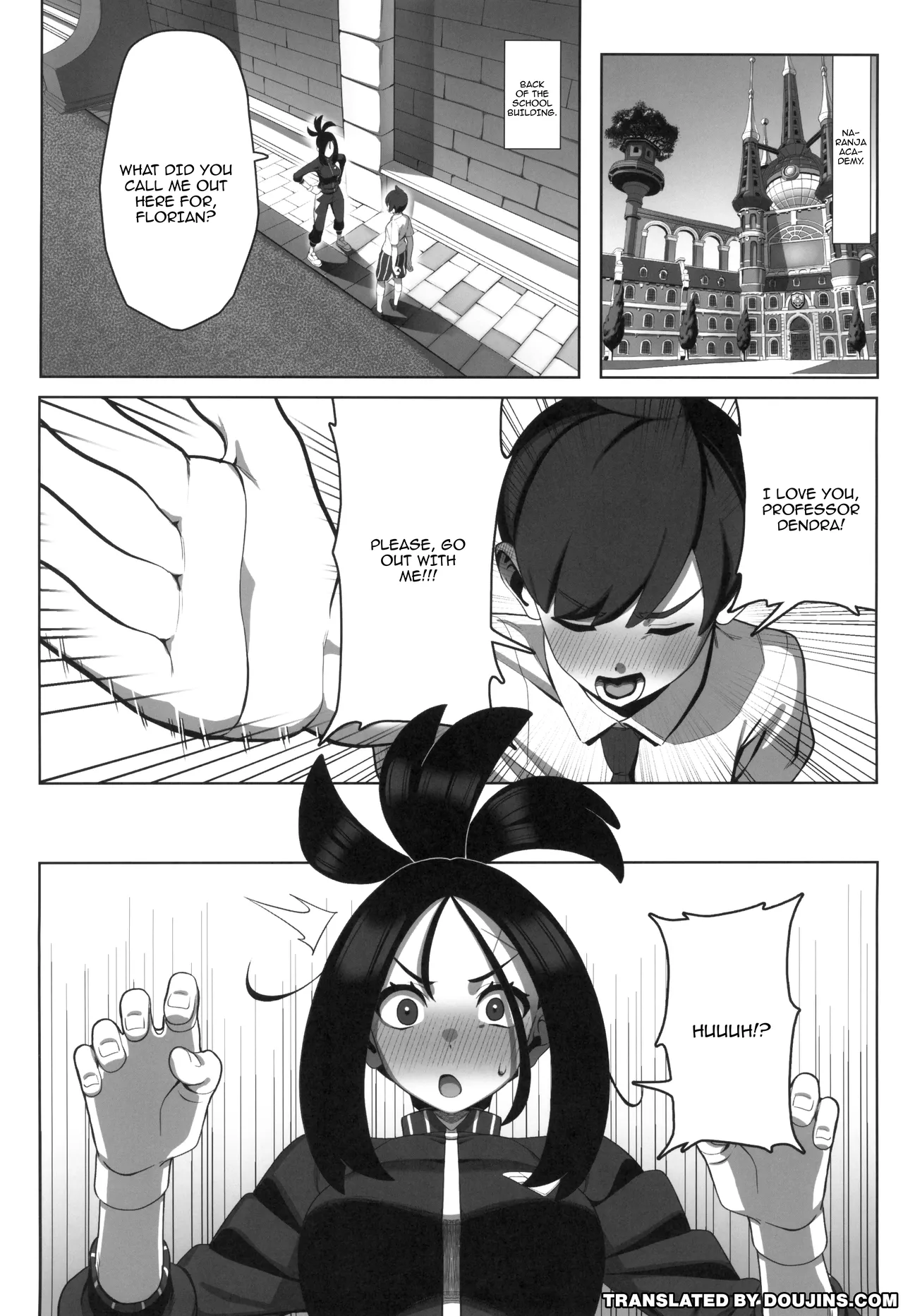 (C107) [Sumibiyaki Humburg (Chinka)]Osu! Kihada-sensei no Tokubetsu Juugyou | Osu! Professor Dendra's Special Lesson!(Pokémon Scarlet and Violet) [English] {Doujins.com} Page 4