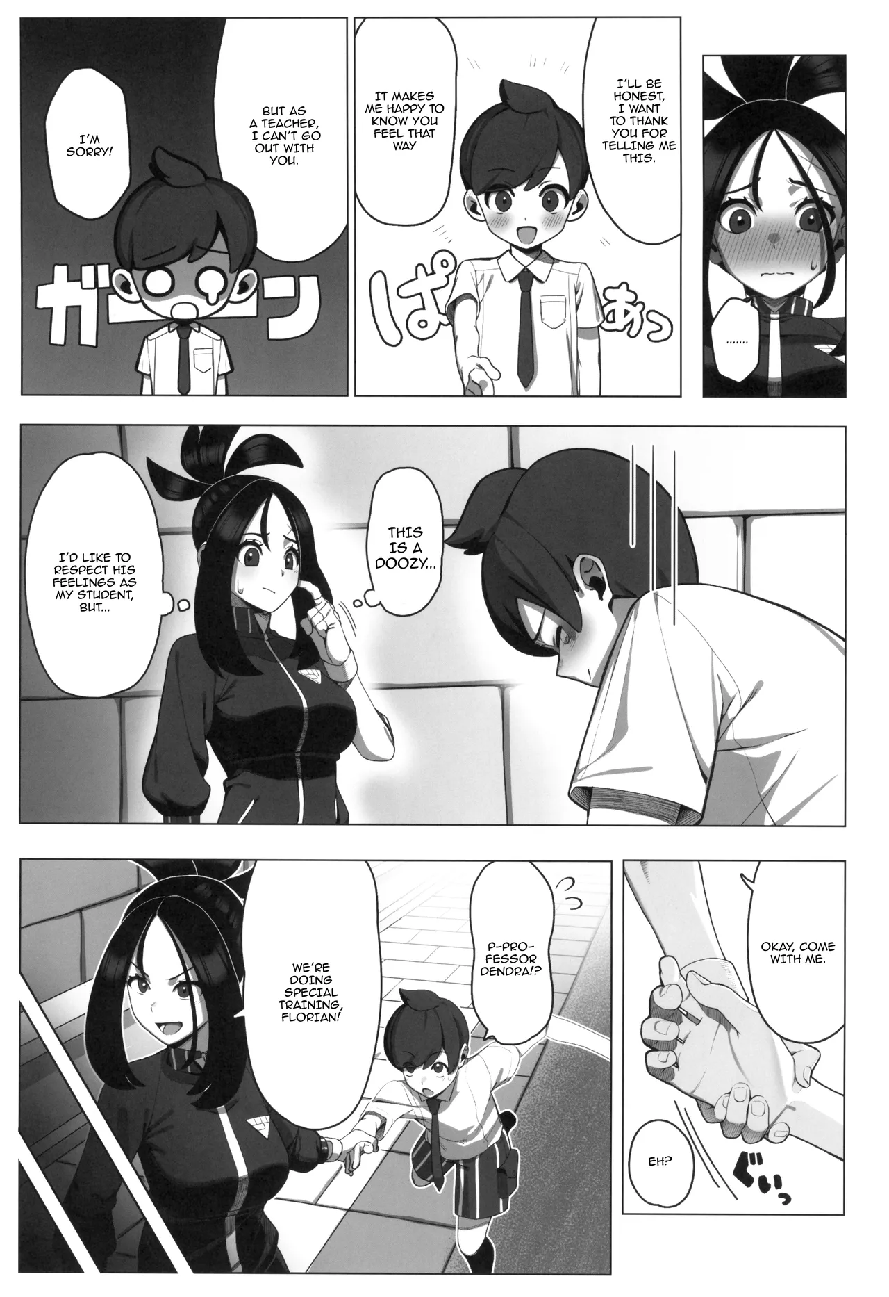 (C107) [Sumibiyaki Humburg (Chinka)]Osu! Kihada-sensei no Tokubetsu Juugyou | Osu! Professor Dendra's Special Lesson!(Pokémon Scarlet and Violet) [English] {Doujins.com} Page 5