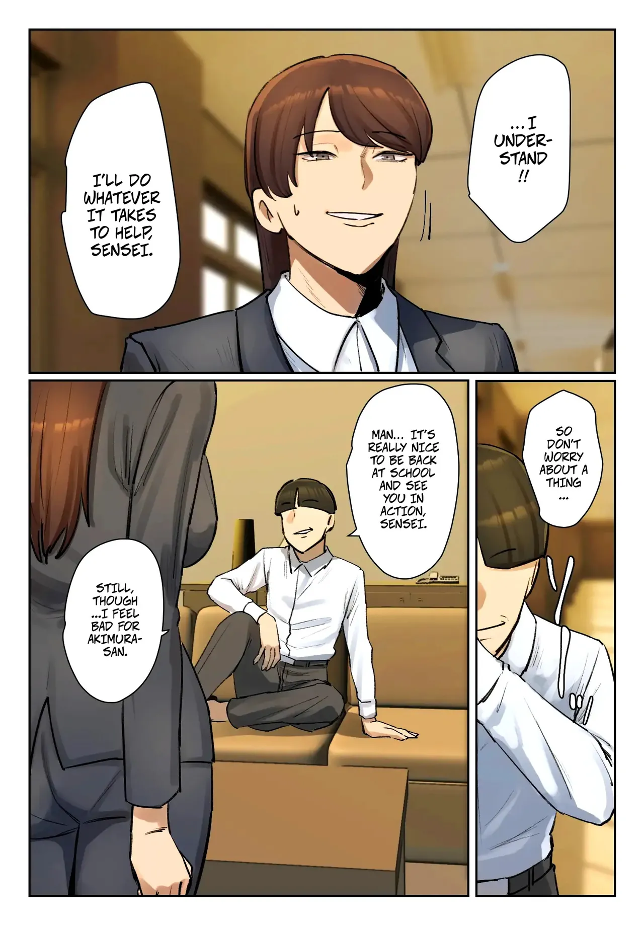 [Chotto B-sen]Strip Down To Your Underwear and Appologize To Your Student -- Seito no Shitagi o Tsukete Shazai Shiro[Full Color-ban] Page 36