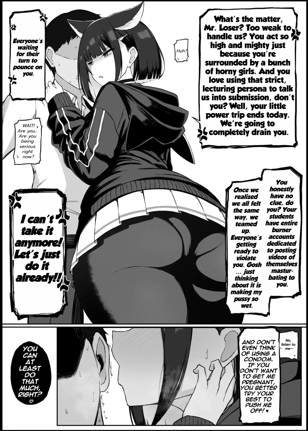 [Dogyaddo Naru Yanke (Naru)]Gaman Dekinaku natta Mesu ni Kateru Wake nai desho | Sensei can't Win Against a Girl At her Limit(Blue Archive) [English] [Digital] Page 5