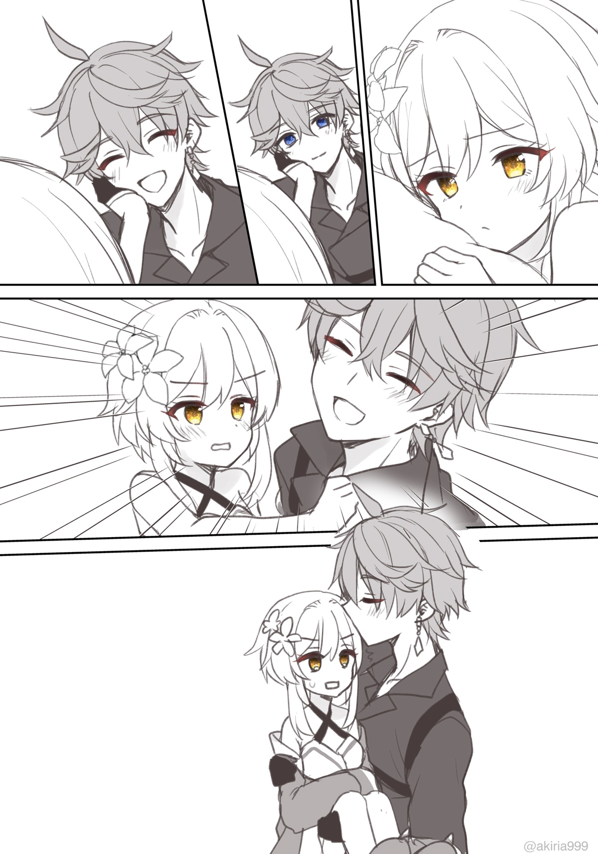 [Akitsuki Ria]Hotaru-chan ga massaaji de Taru ni sokuo chi icharabu manga (Genshin Impact) | 荧被达达利亚的按摩手法瞬间攻陷的恩爱色色漫画[Chinese] [倫倫倫个人汉化] Page 18