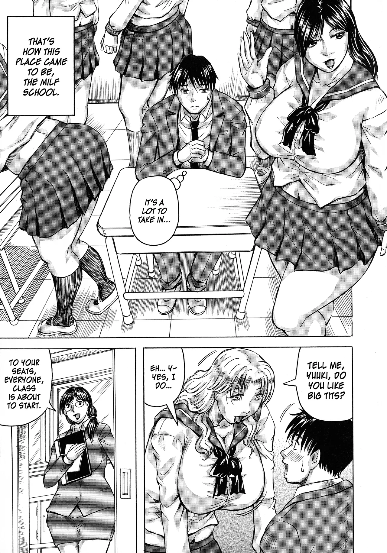 [Jamming]Jukujo Gakuen ~ Classmate wa Zen'in Jukujo ~ Okiniiri Touroku | Milf School ~All My Classmates Are Mature Women~(Ch.1) [English] [Kinsei Translations] Page 6