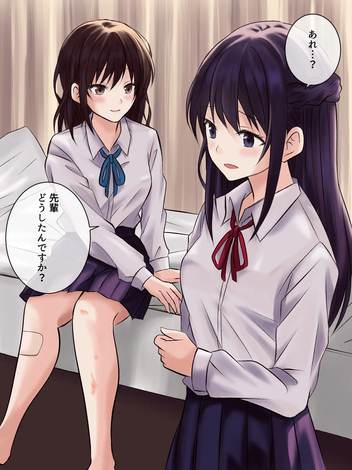 【tōkibi hatake de tsukamae te】akogare no sempai to hoken shitsu de yuri etchi Page 2