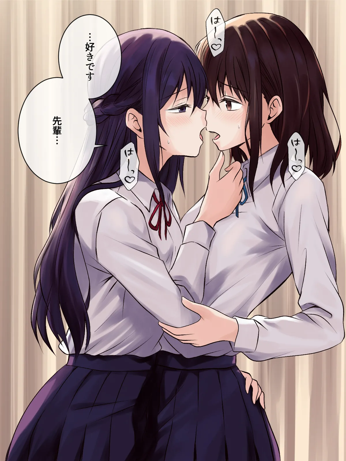 【tōkibi hatake de tsukamae te】akogare no sempai to hoken shitsu de yuri etchi Page 23
