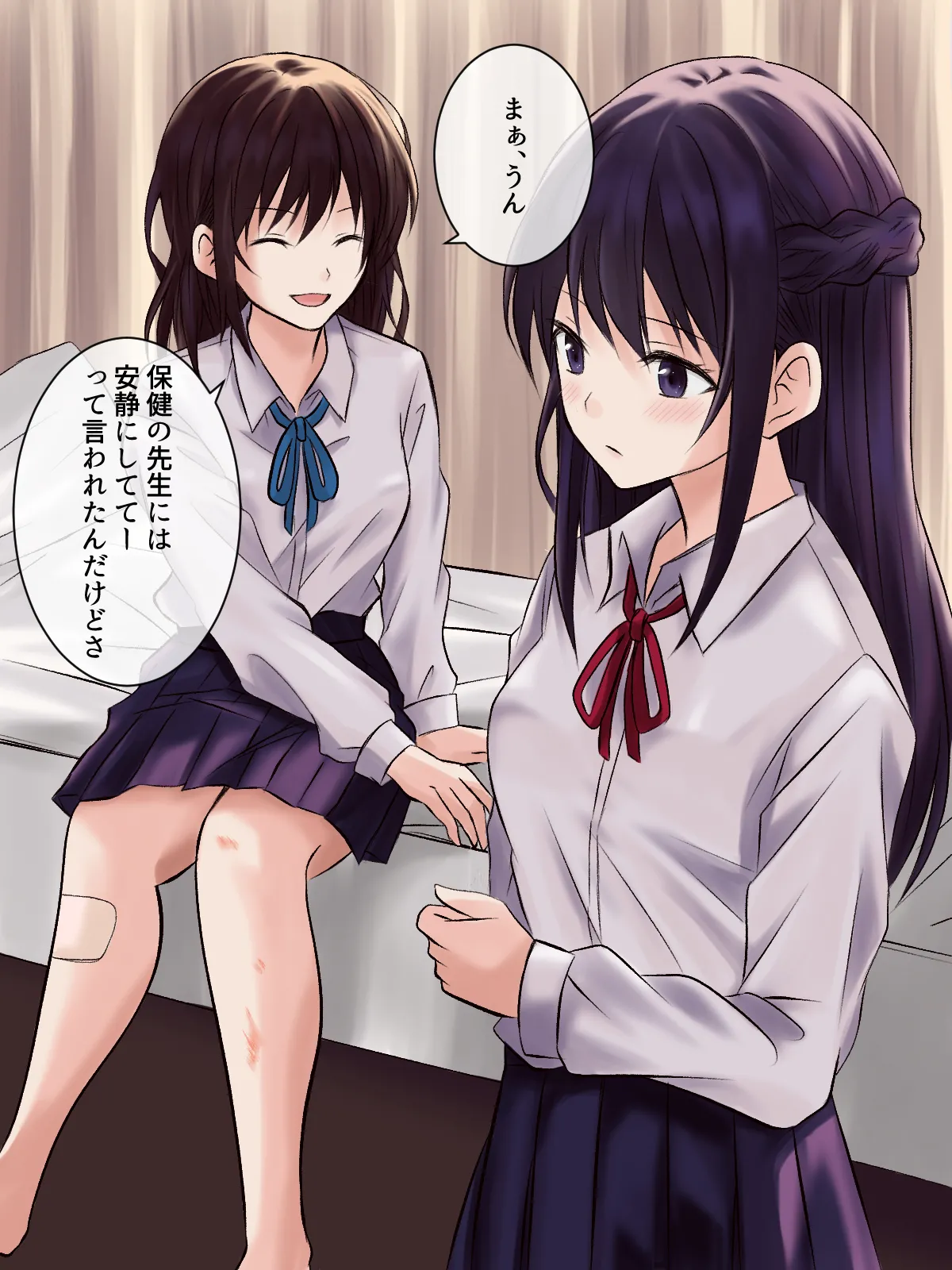 【tōkibi hatake de tsukamae te】akogare no sempai to hoken shitsu de yuri etchi Page 5