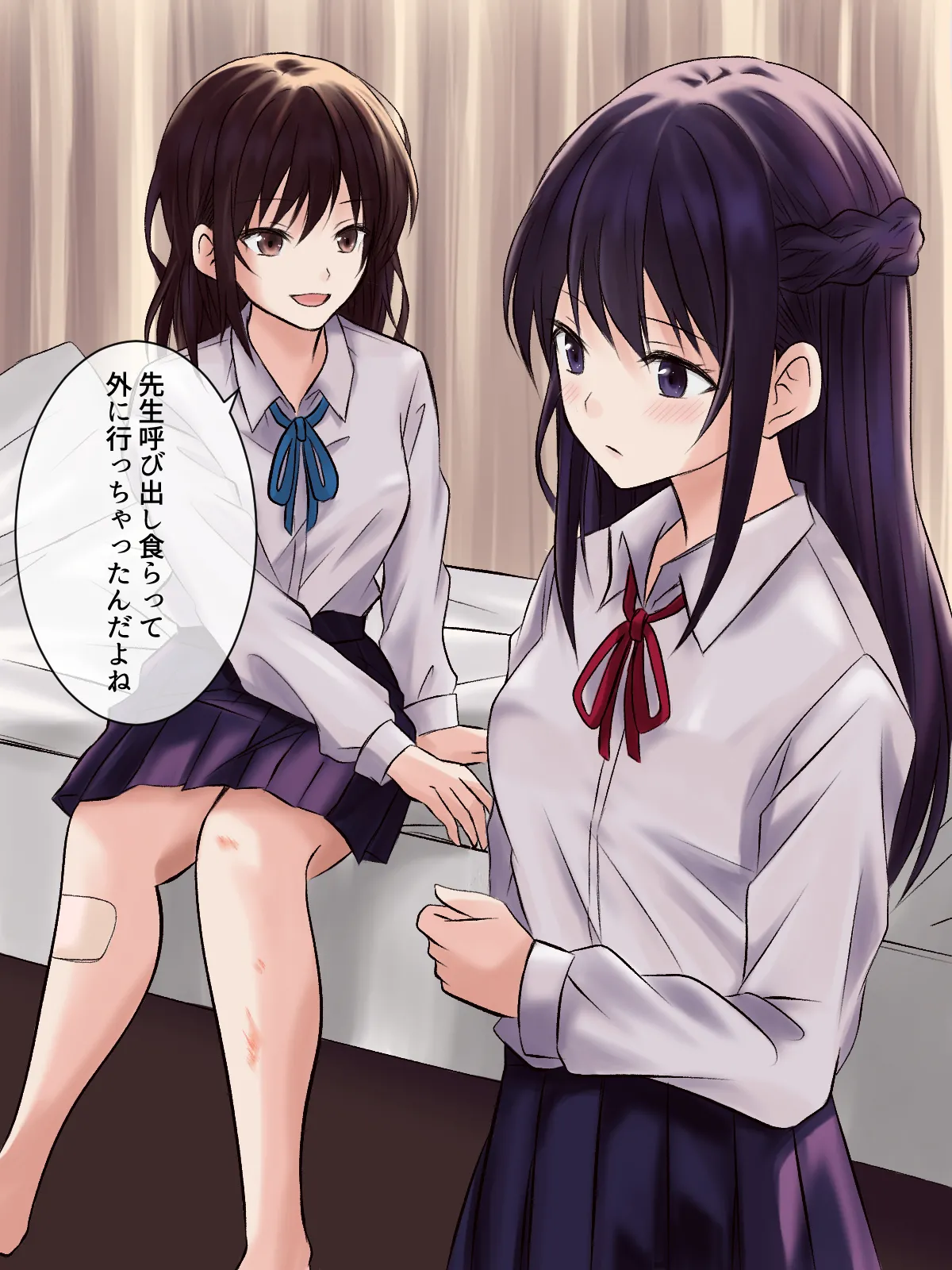 【tōkibi hatake de tsukamae te】akogare no sempai to hoken shitsu de yuri etchi Page 6