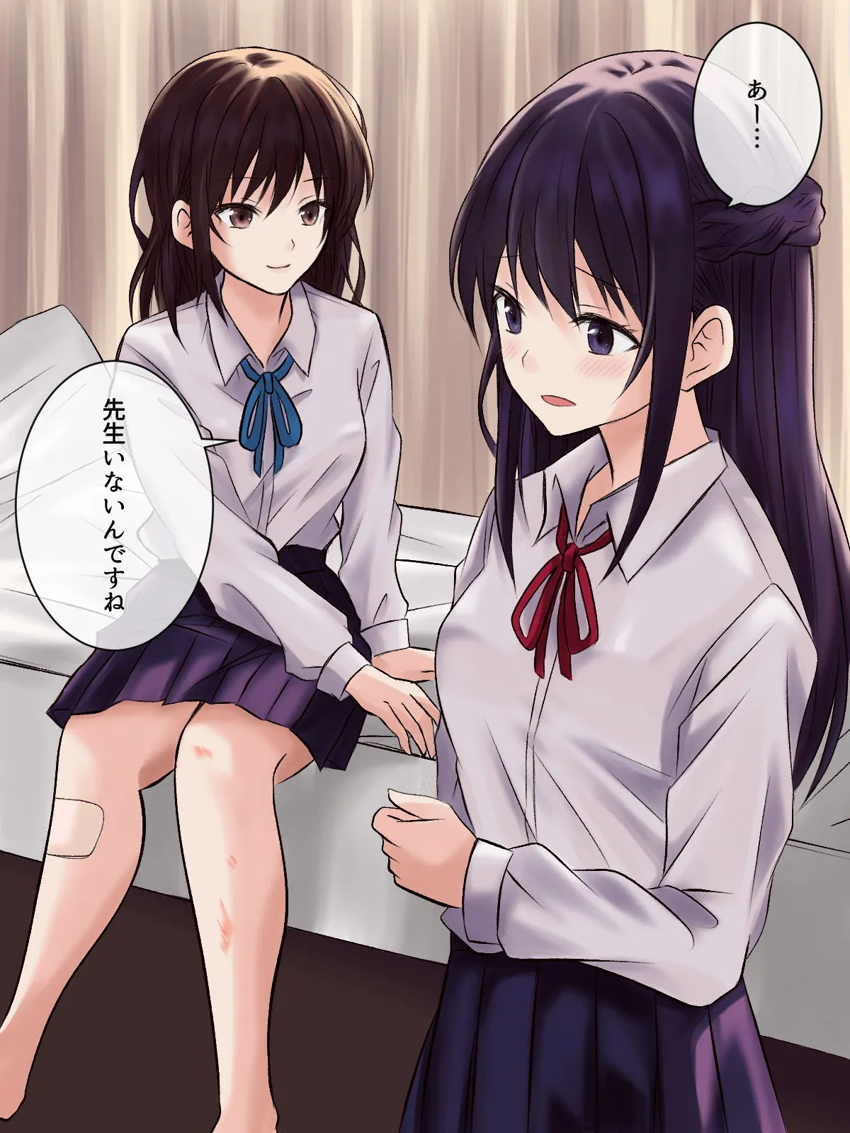 【tōkibi hatake de tsukamae te】akogare no sempai to hoken shitsu de yuri etchi Page 7
